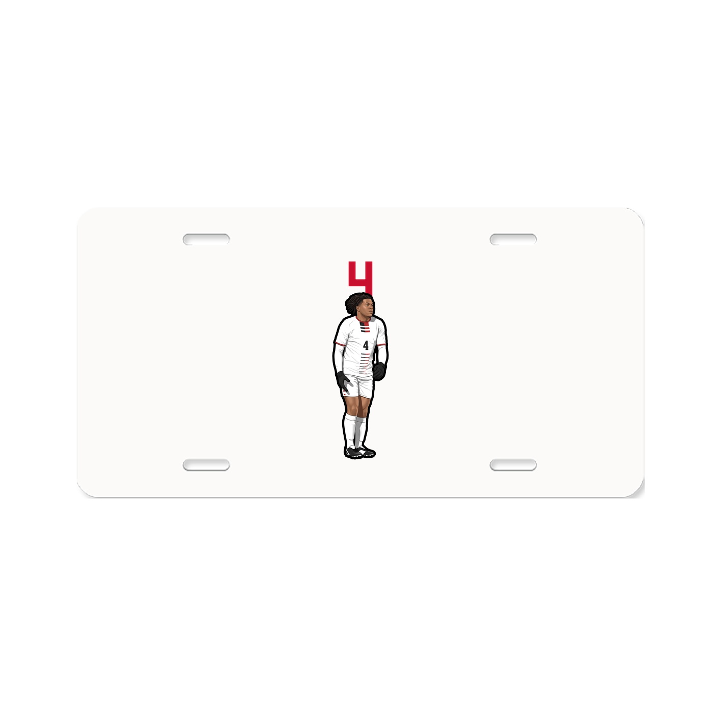 License Plate — Number Top in Classic