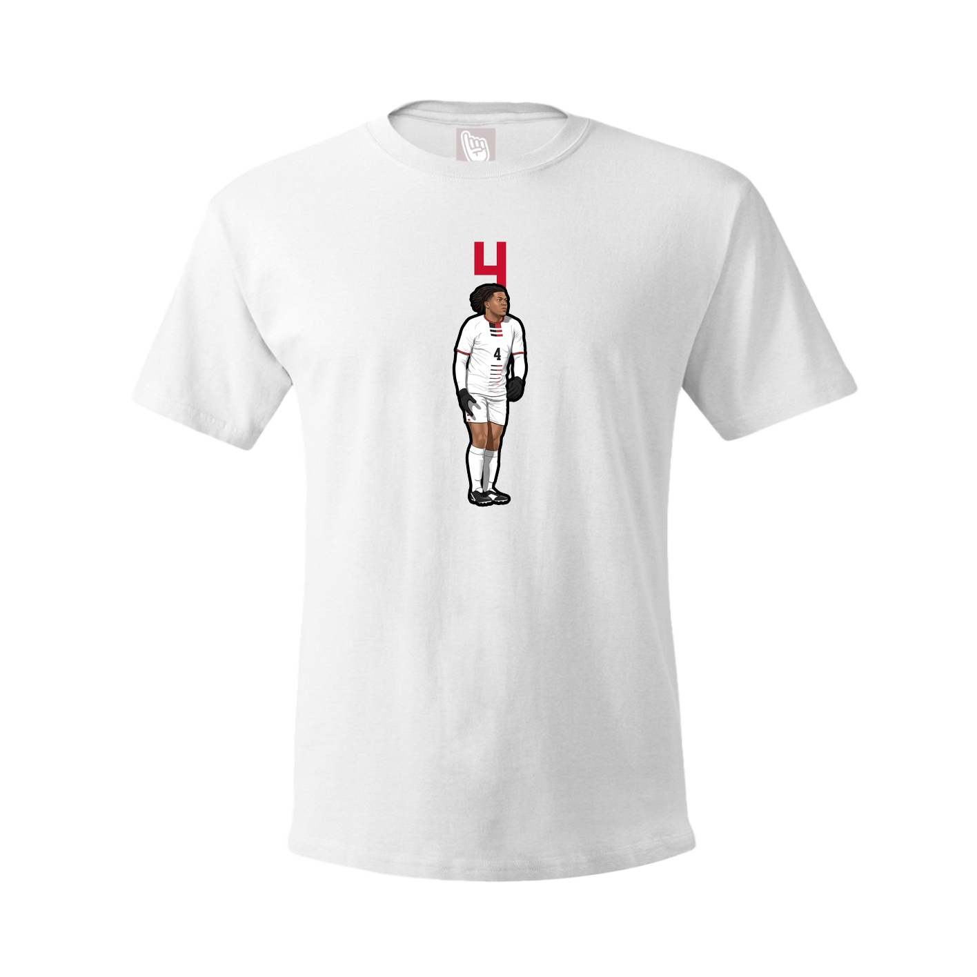Tee — Number Top in White