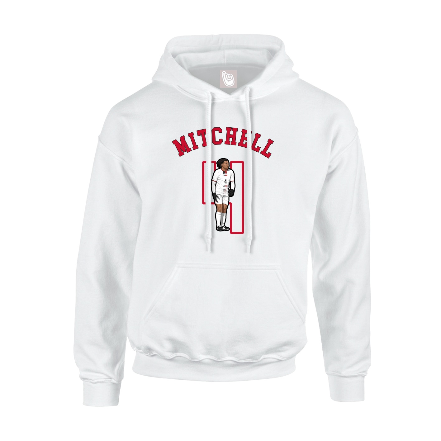 Youth Hoodie — Shirsey Arch in White