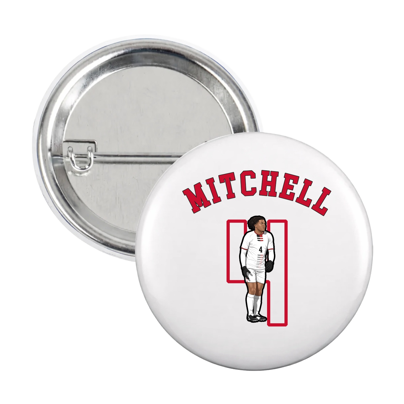 Game Day Button — Shirsey Arch in White