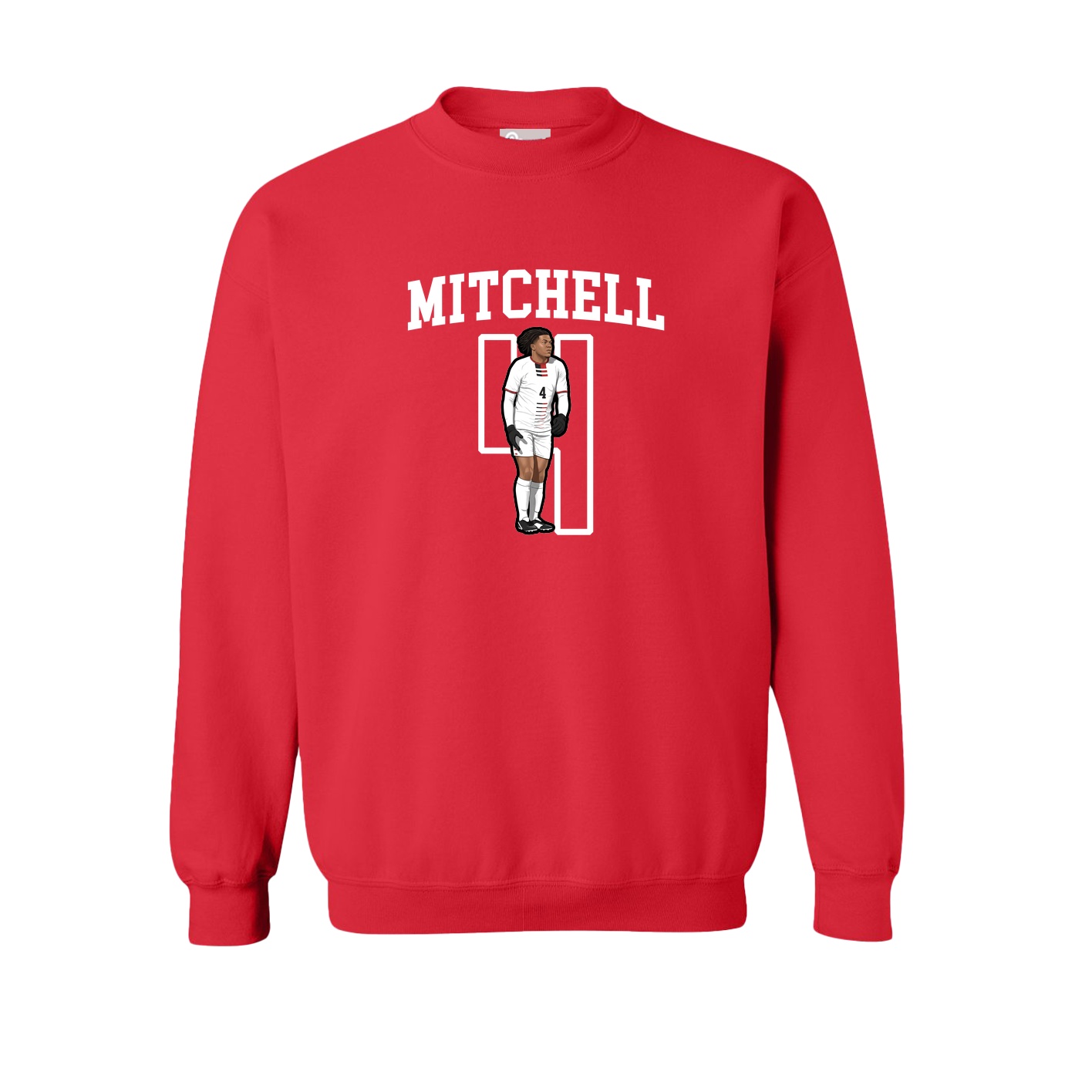 Fleece Crew — Shirsey in Red