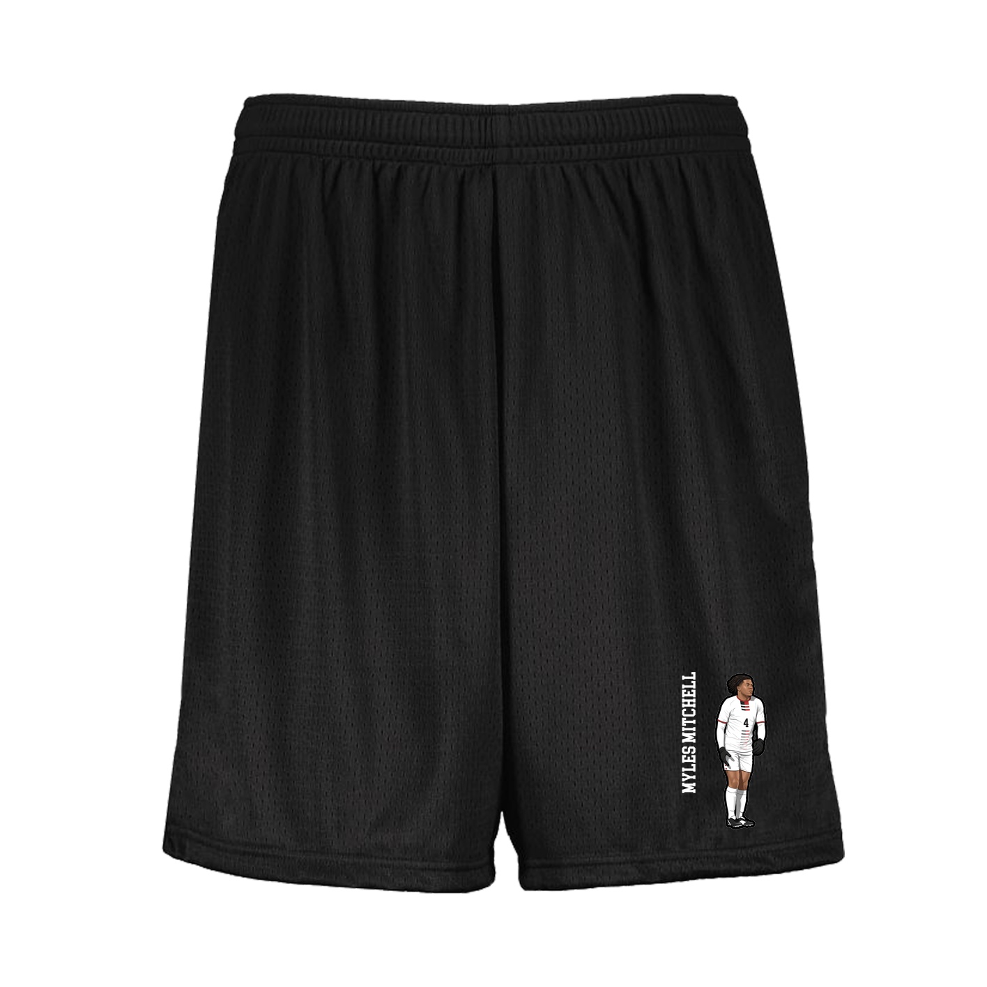 Shorts — Name Vertical in Black
