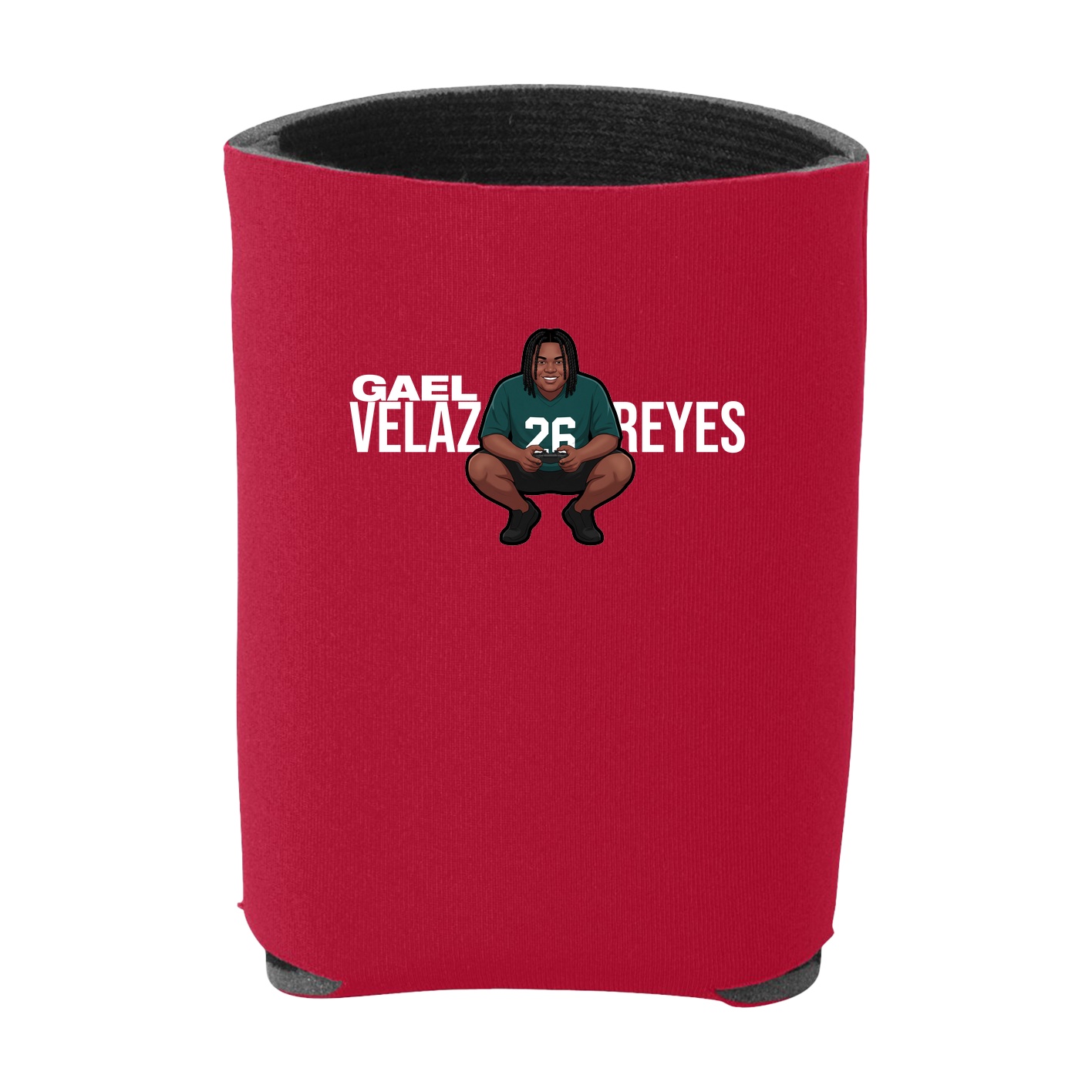 Can Holder — Player Name in Red