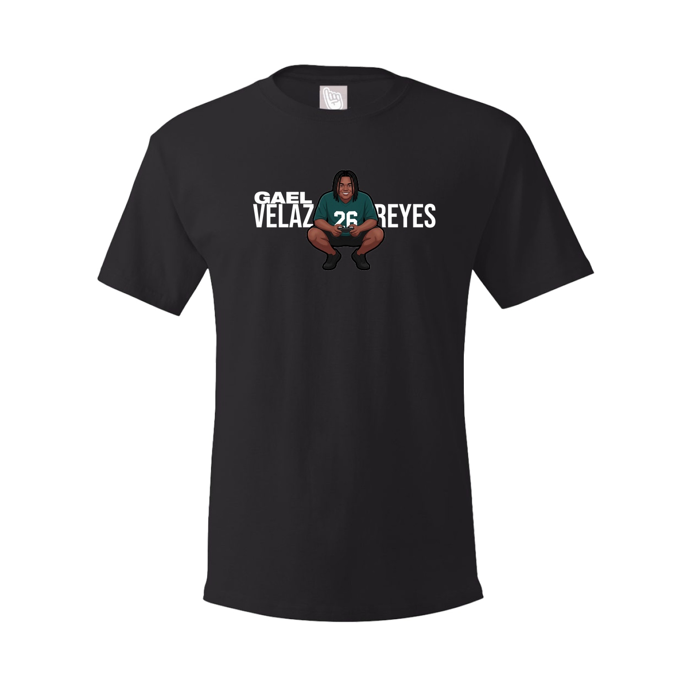 Youth Tee — Player Name in Black