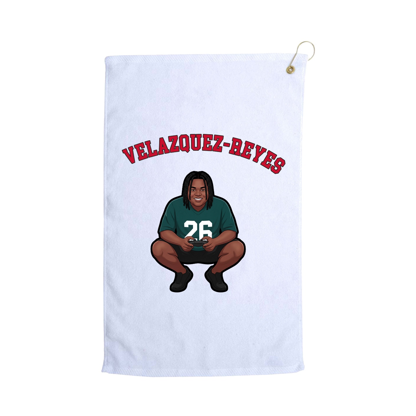 Golf Towel — Shirsey Arch in White
