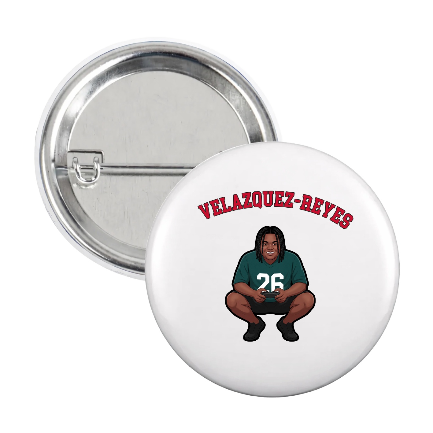 Game Day Button — Shirsey Arch in White