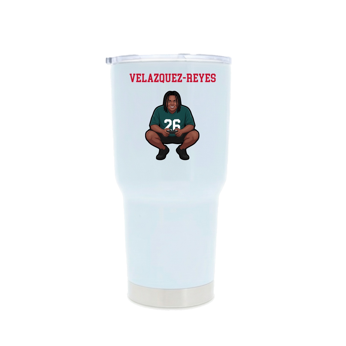 30oz Stainless Steel Tumbler — Shirsey in White
