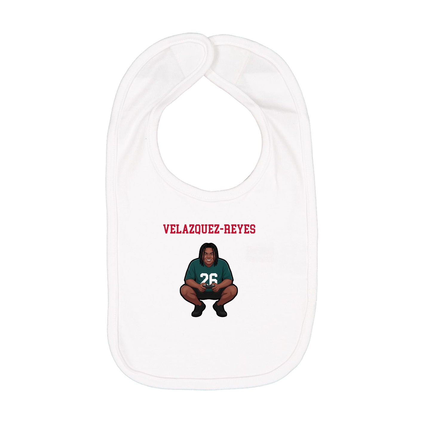Infant Bib — Shirsey in White