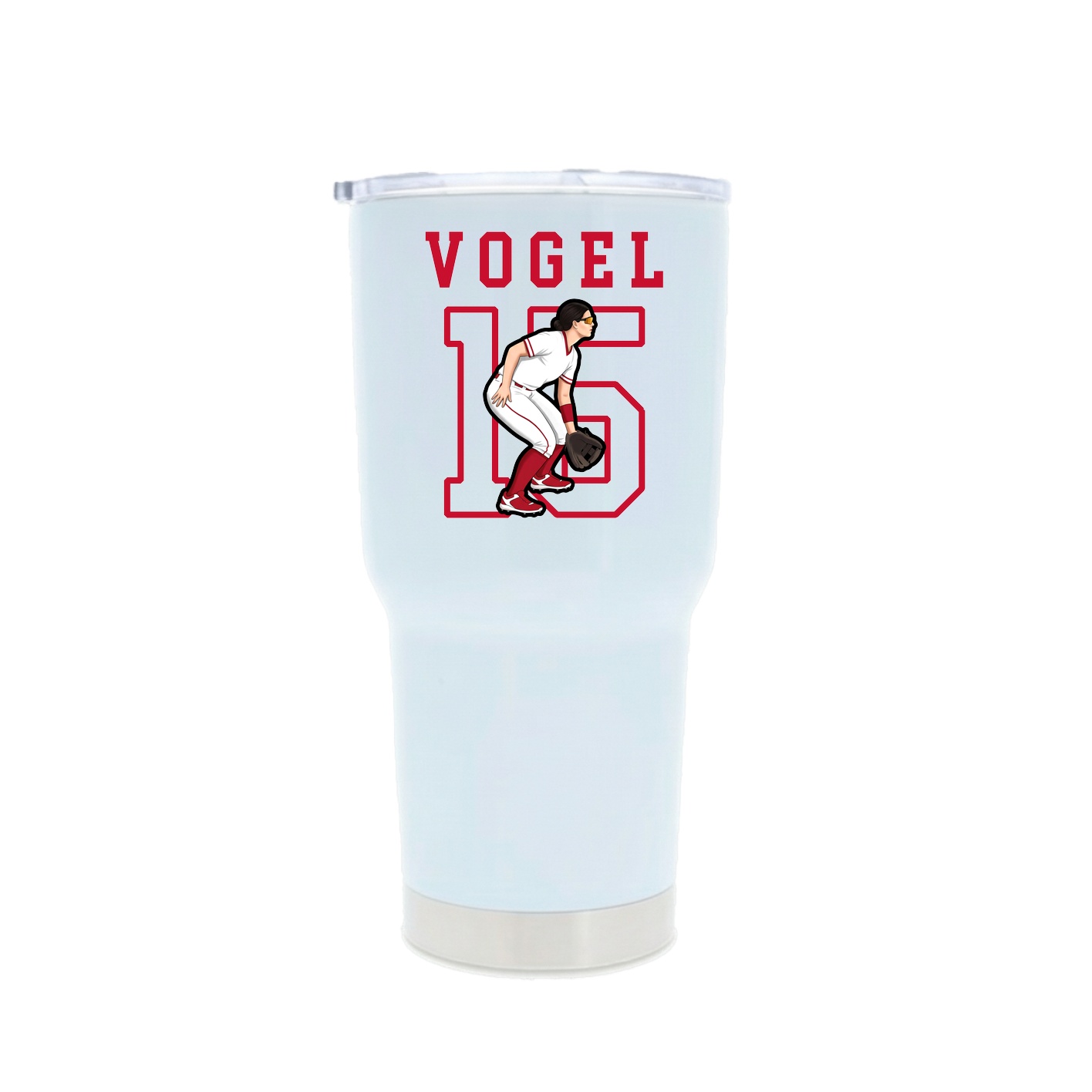 30oz Stainless Steel Tumbler — Shirsey in White