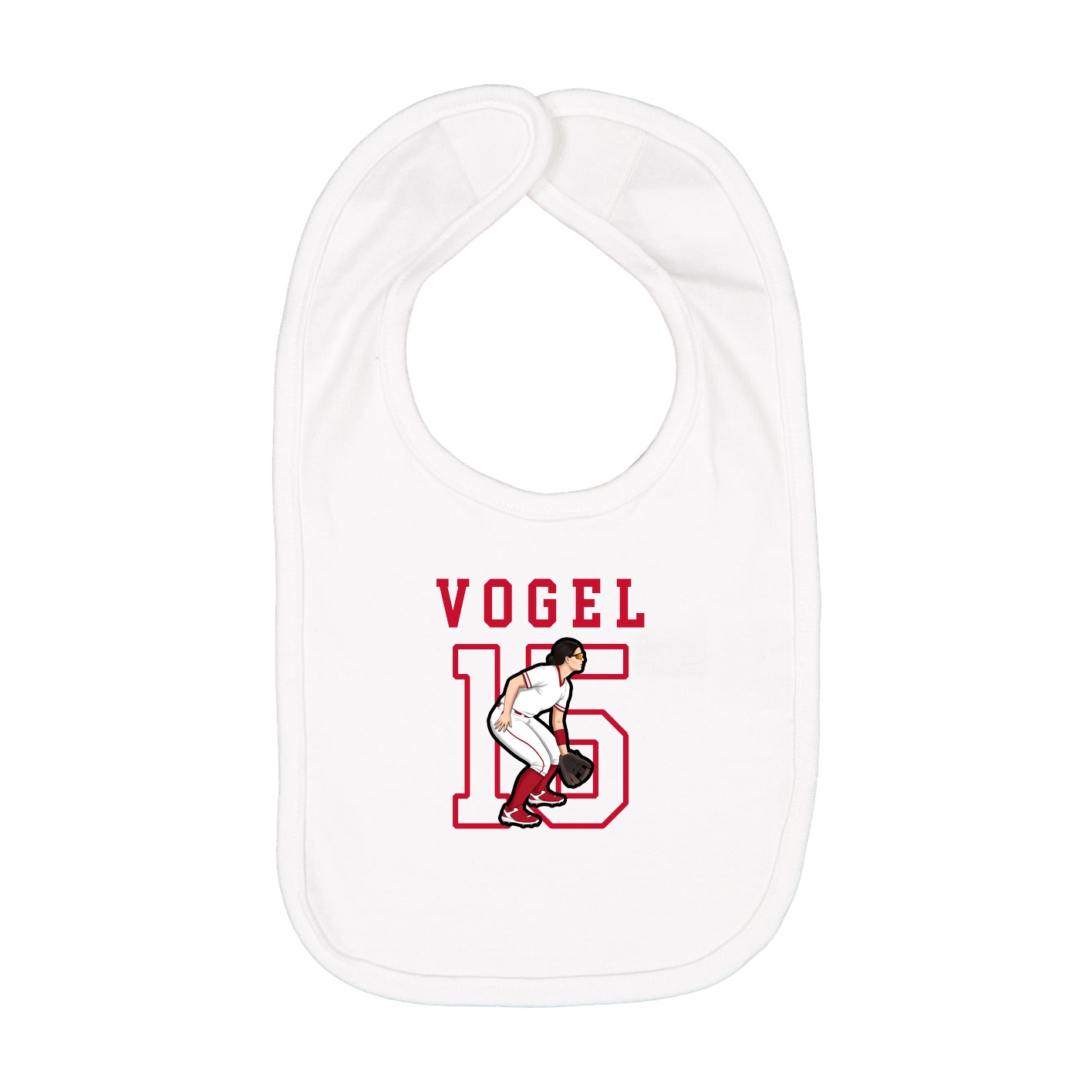 Infant Bib — Shirsey in White