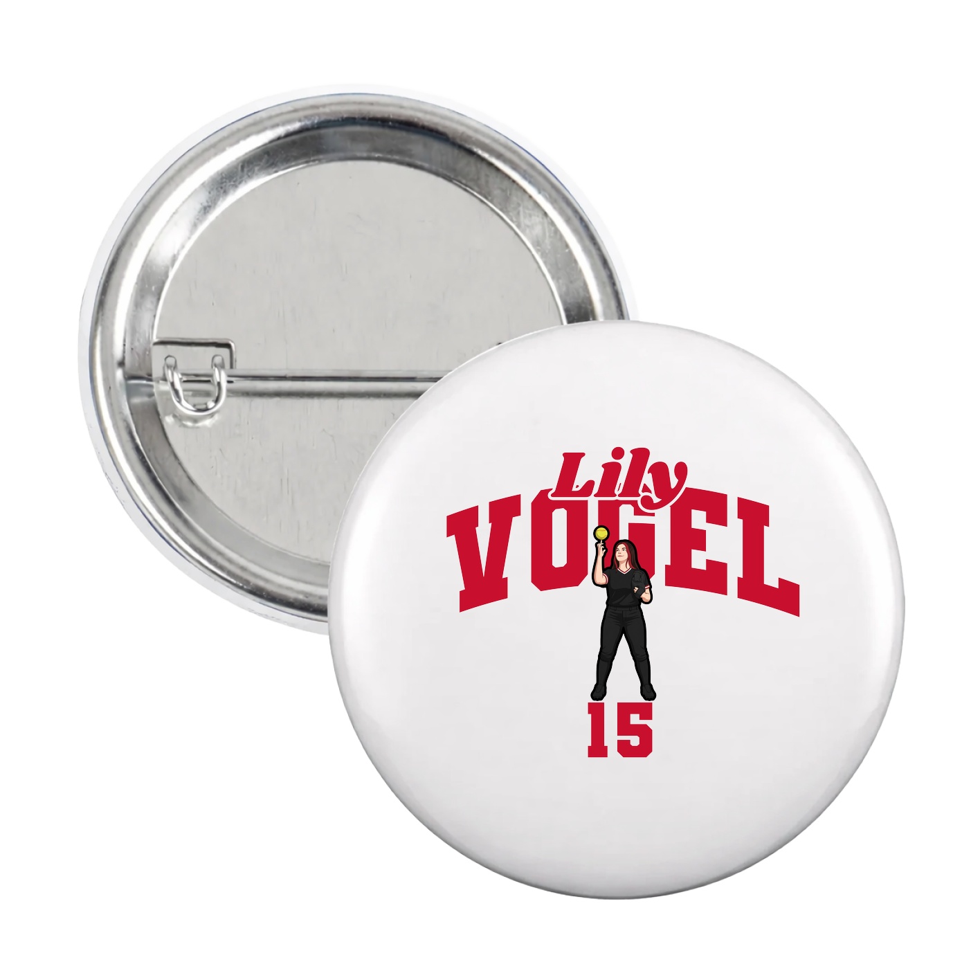 Game Day Button — Signature Arch in White