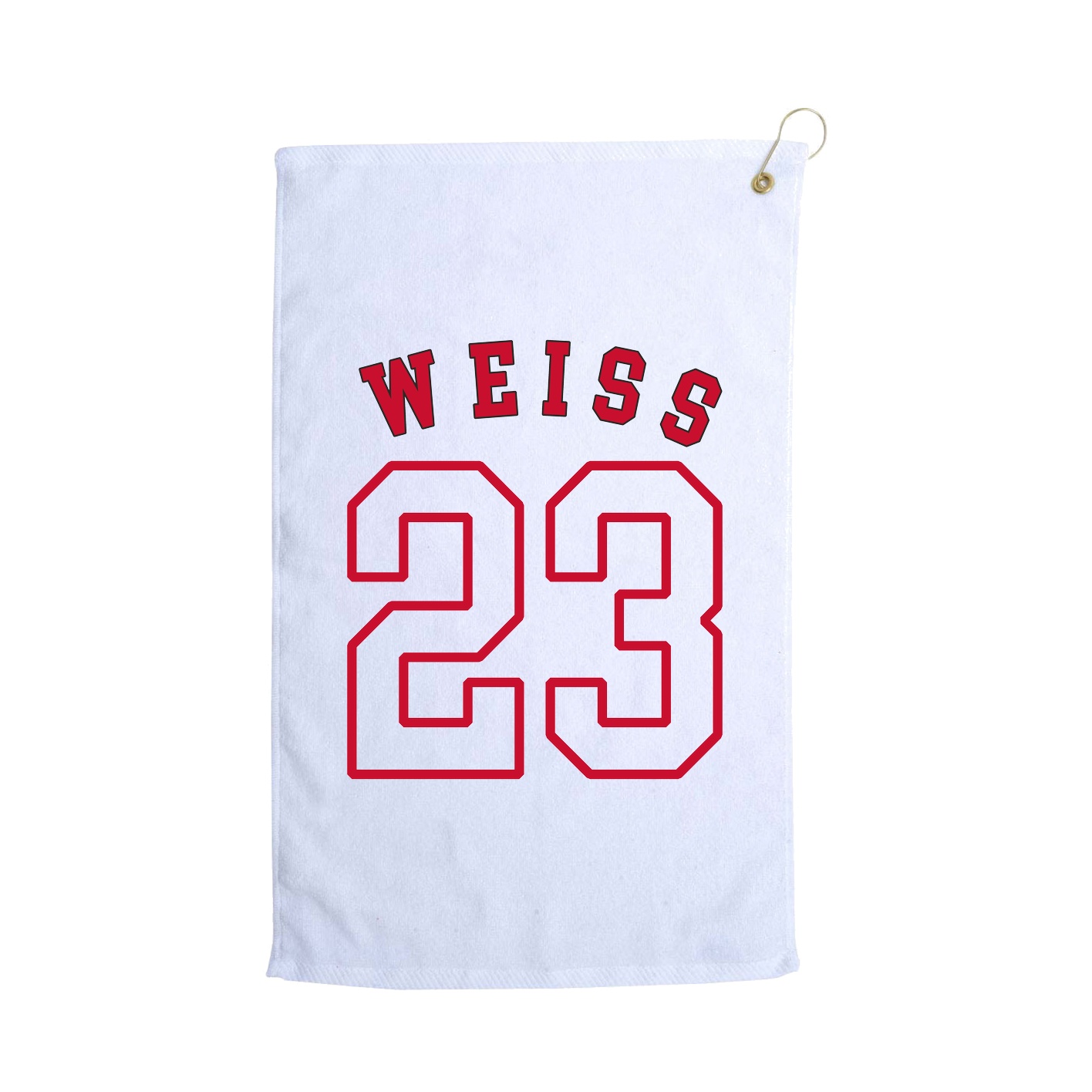 Golf Towel — Shirsey Arch in White