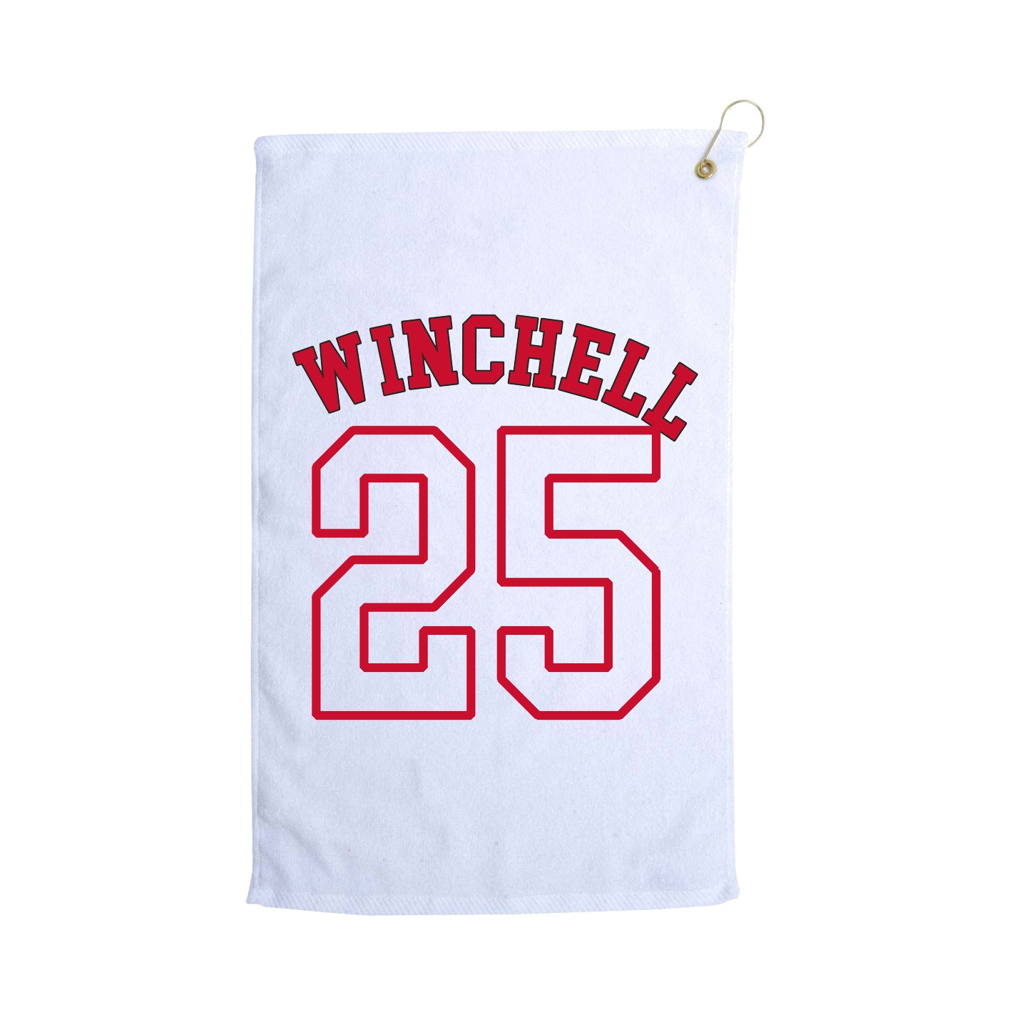 Golf Towel — Shirsey Arch in White