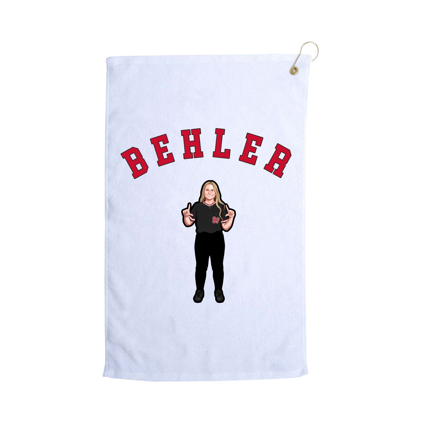 Golf Towel — Shirsey Arch in White