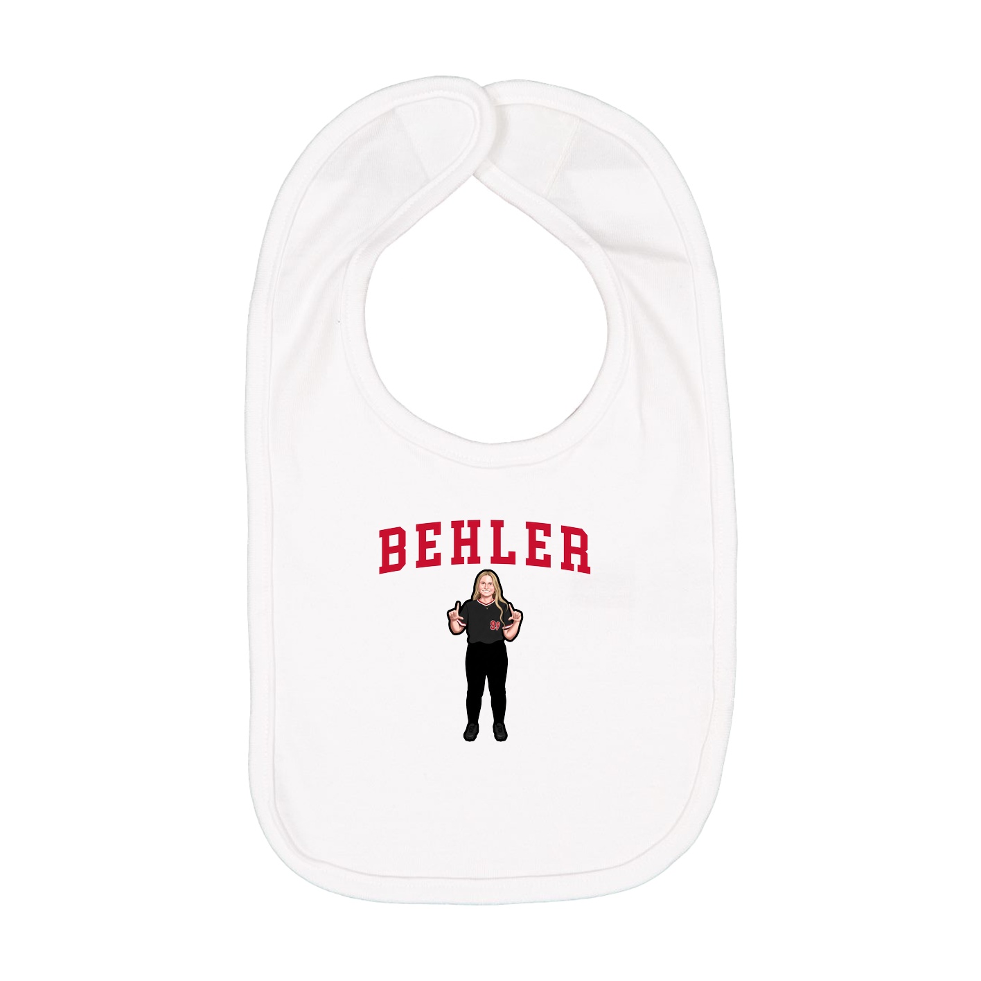 Infant Bib — Shirsey in White