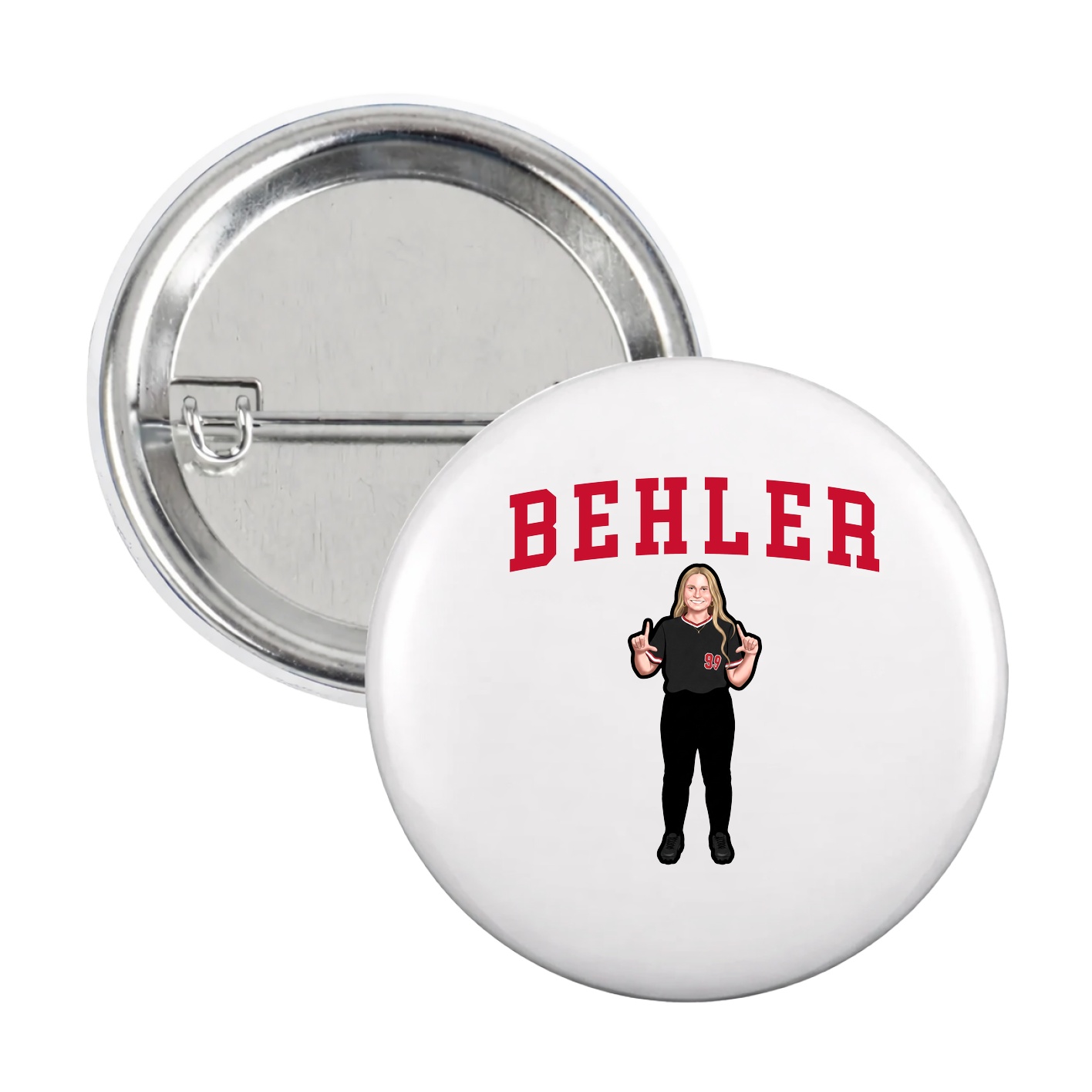 Game Day Button — Shirsey in White