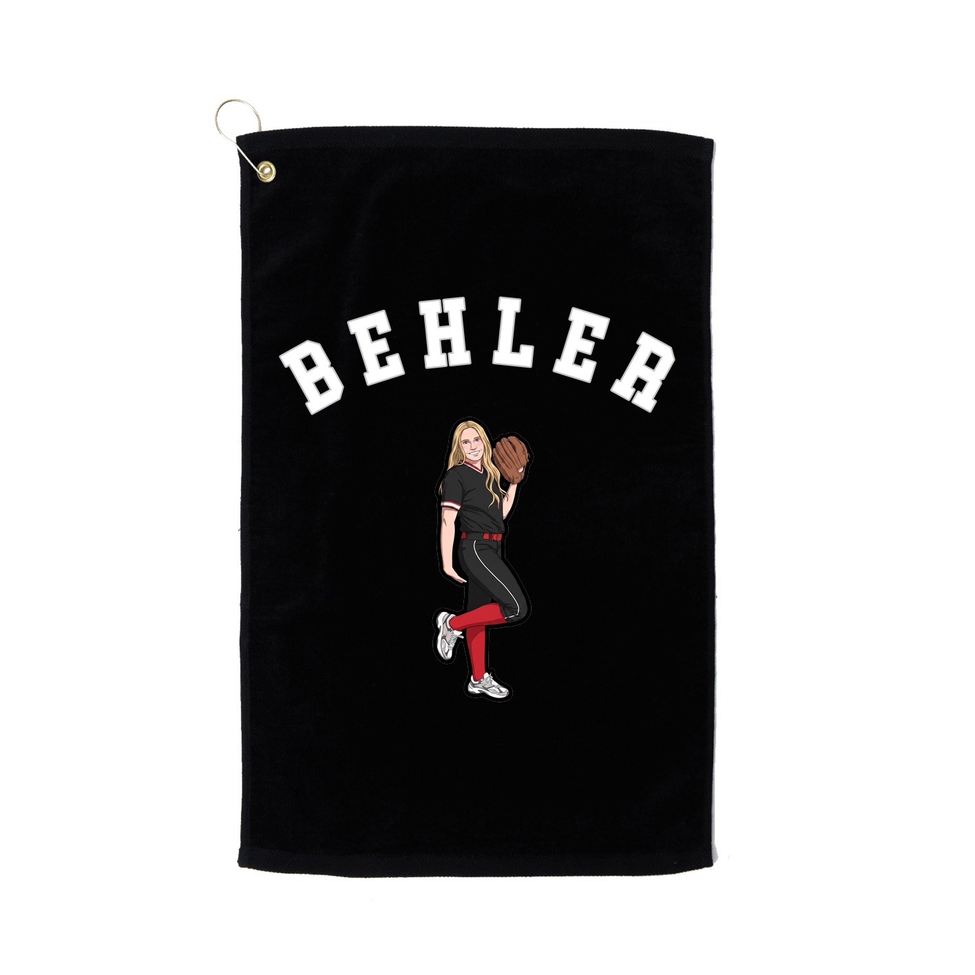 Golf Towel — Shirsey Arch in Black