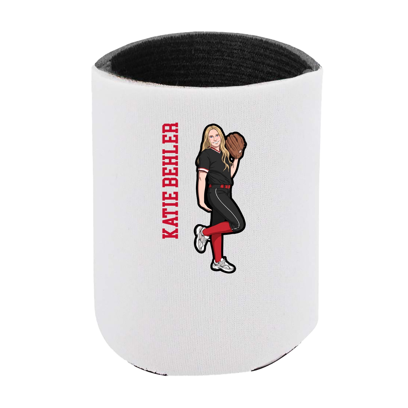 Can Holder — Name Vertical in White