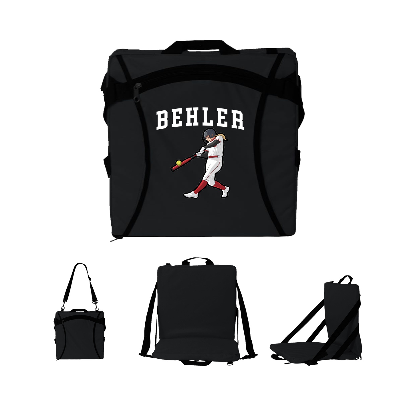 Folding Stadium Seat — Shirsey in Black
