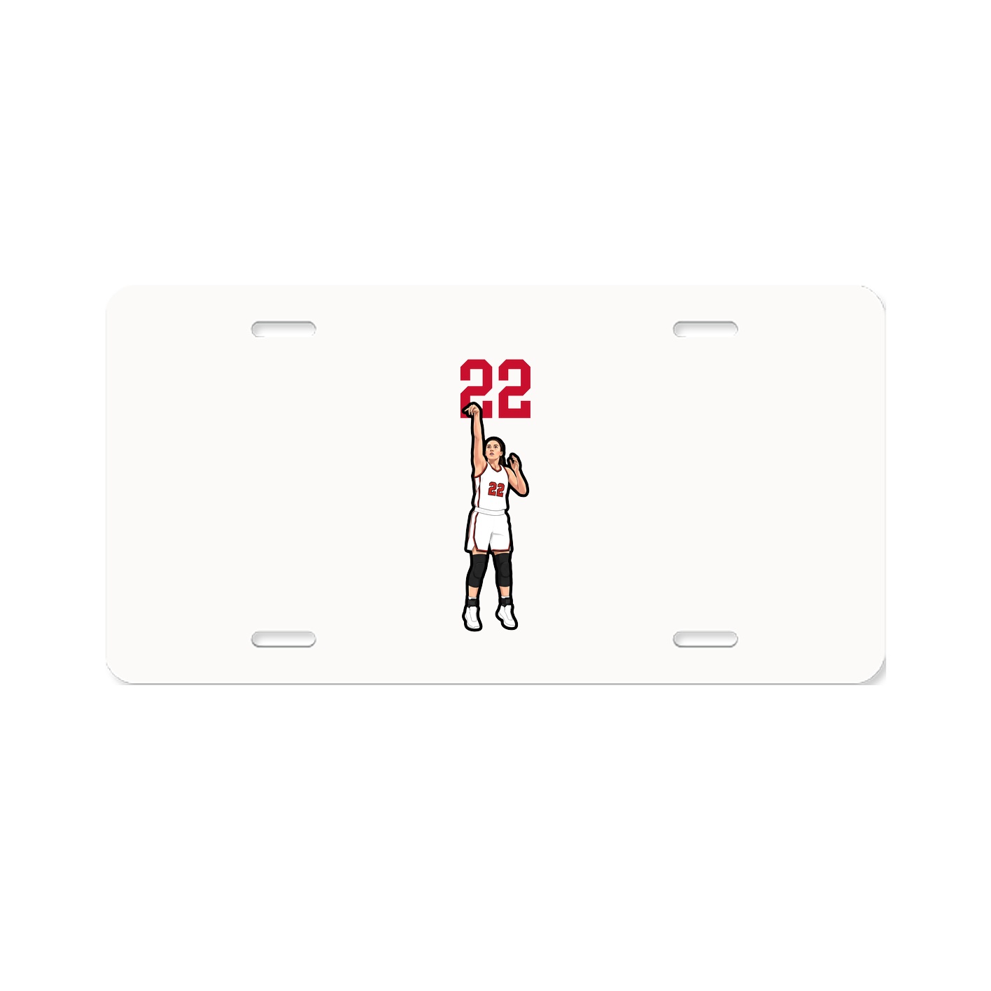 License Plate — Number Top in Classic