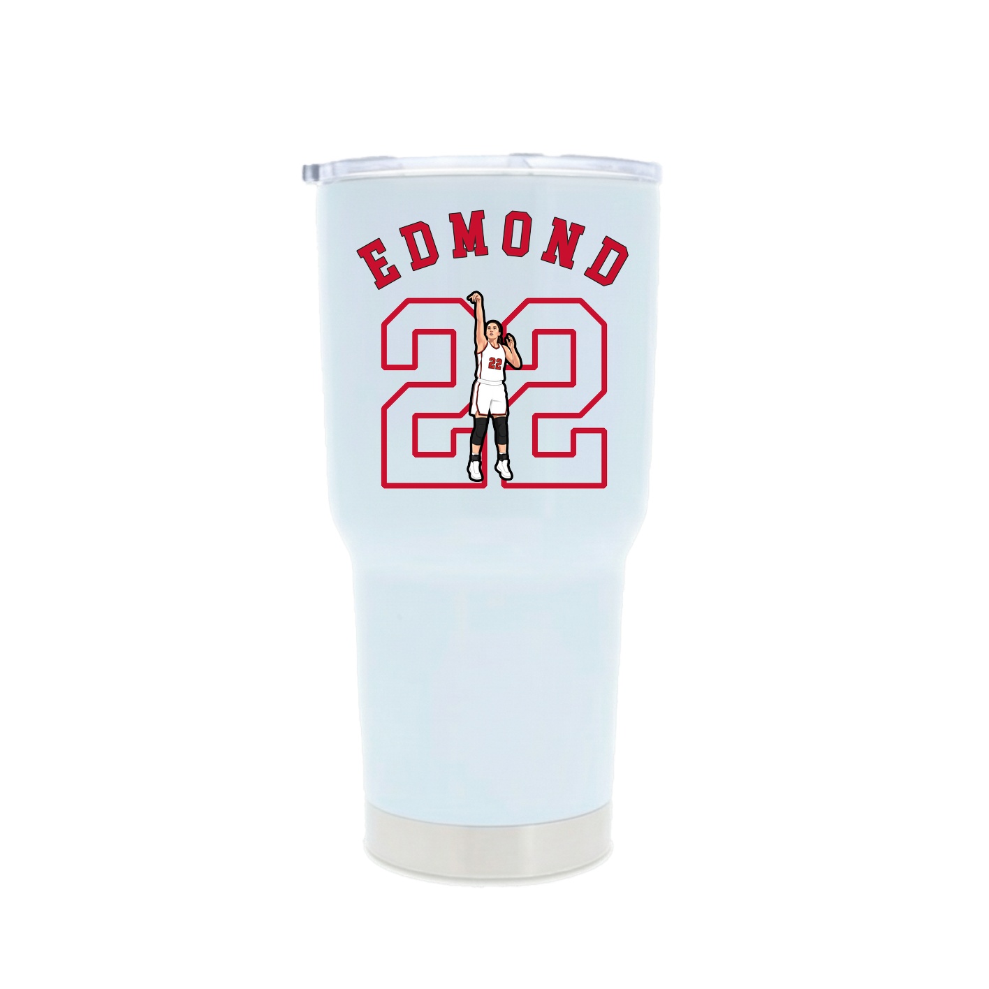30oz Stainless Steel Tumbler — Shirsey Arch in White