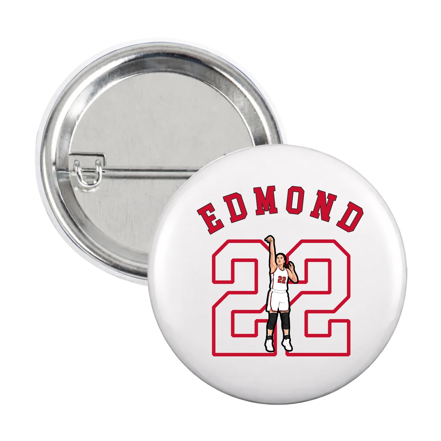 Game Day Button — Shirsey Arch in White