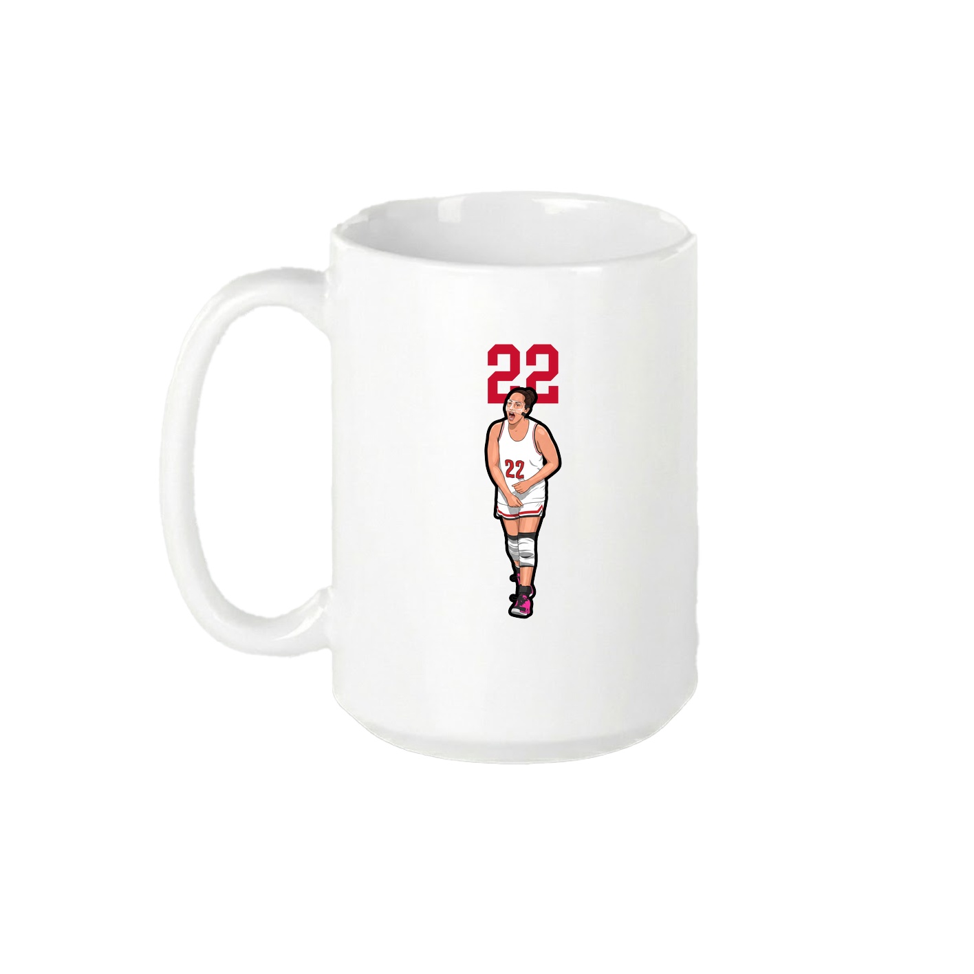 15oz Coffee Mug — Number Top in White