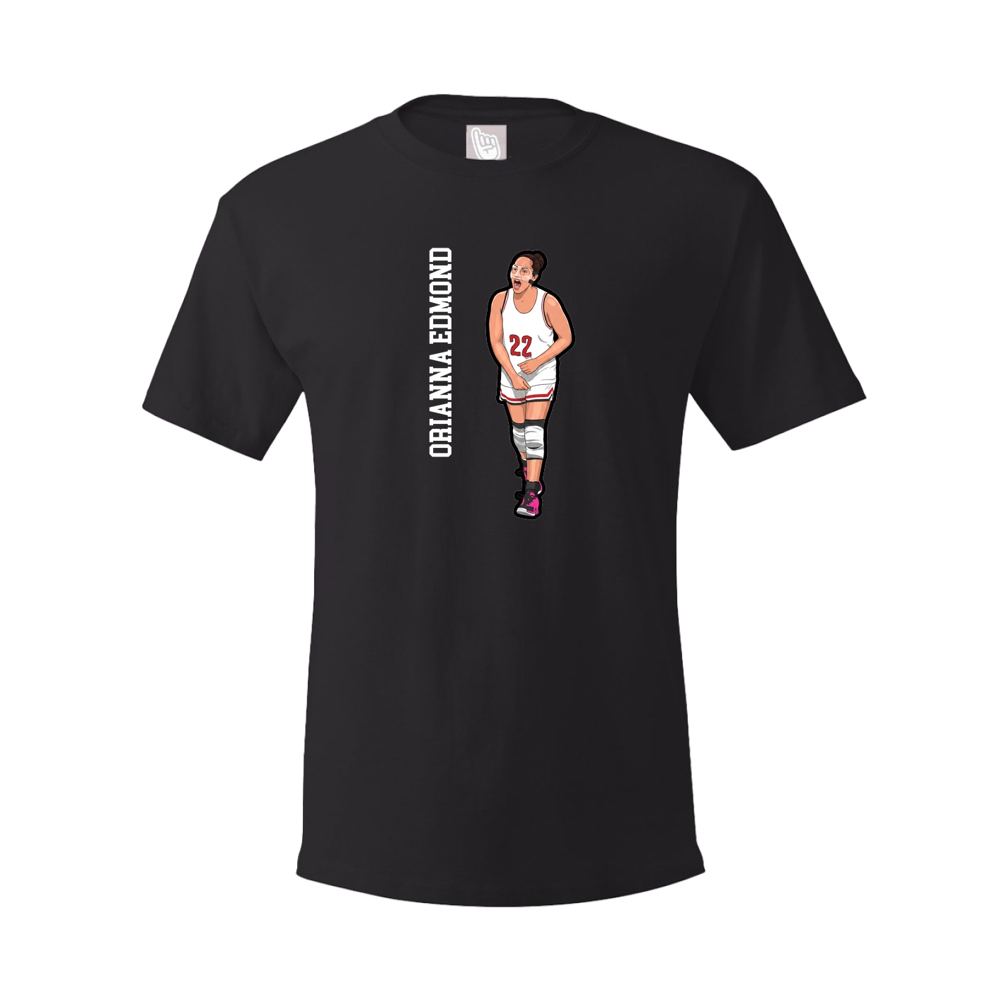 Youth Tee — Name Vertical in Black