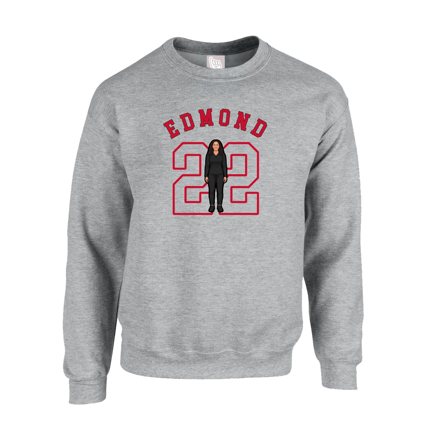 Fleece Crew — Shirsey Arch in Grey