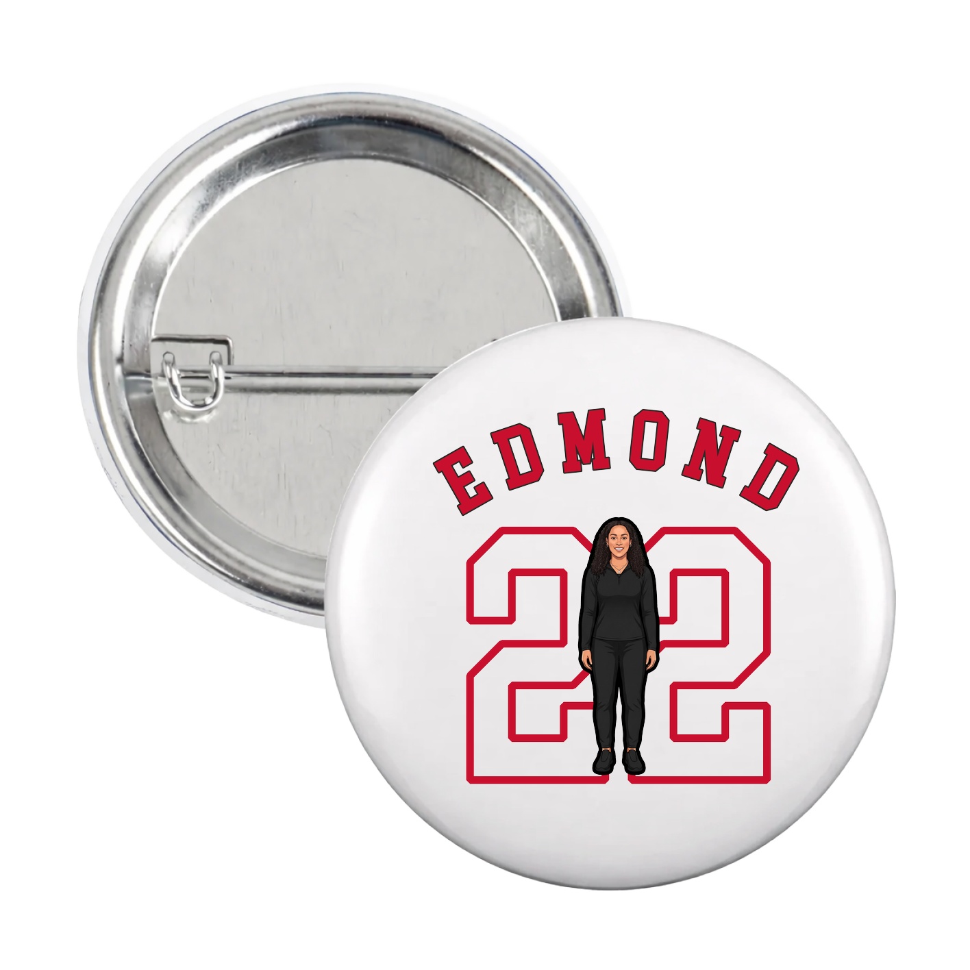 Game Day Button — Shirsey Arch in White