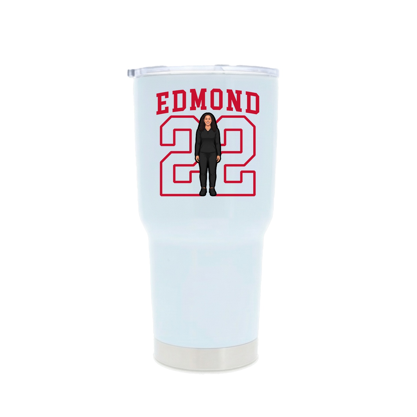 30oz Stainless Steel Tumbler — Shirsey in White