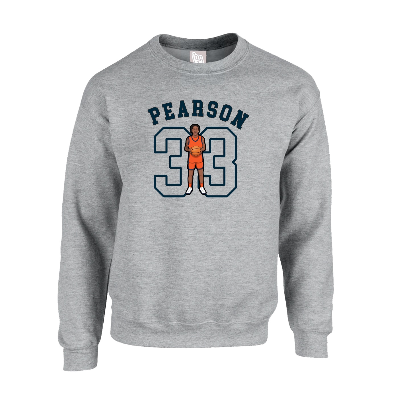 Fleece Crew — Shirsey Arch in Grey