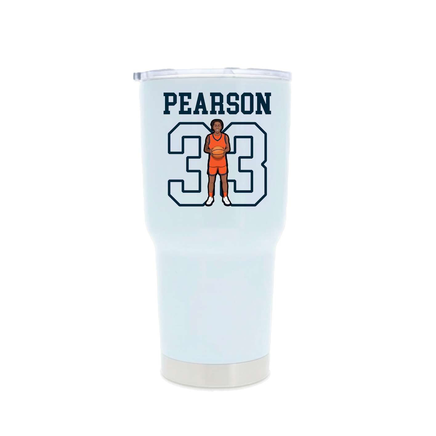 30oz Stainless Steel Tumbler — Shirsey in White