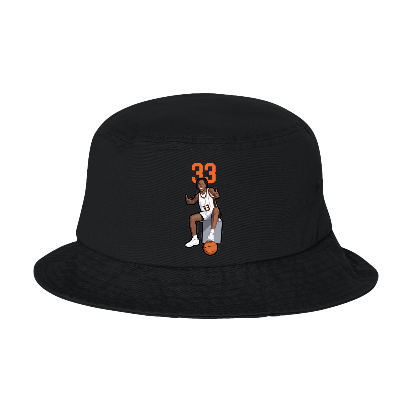Bucket Cap — Number Top in Black