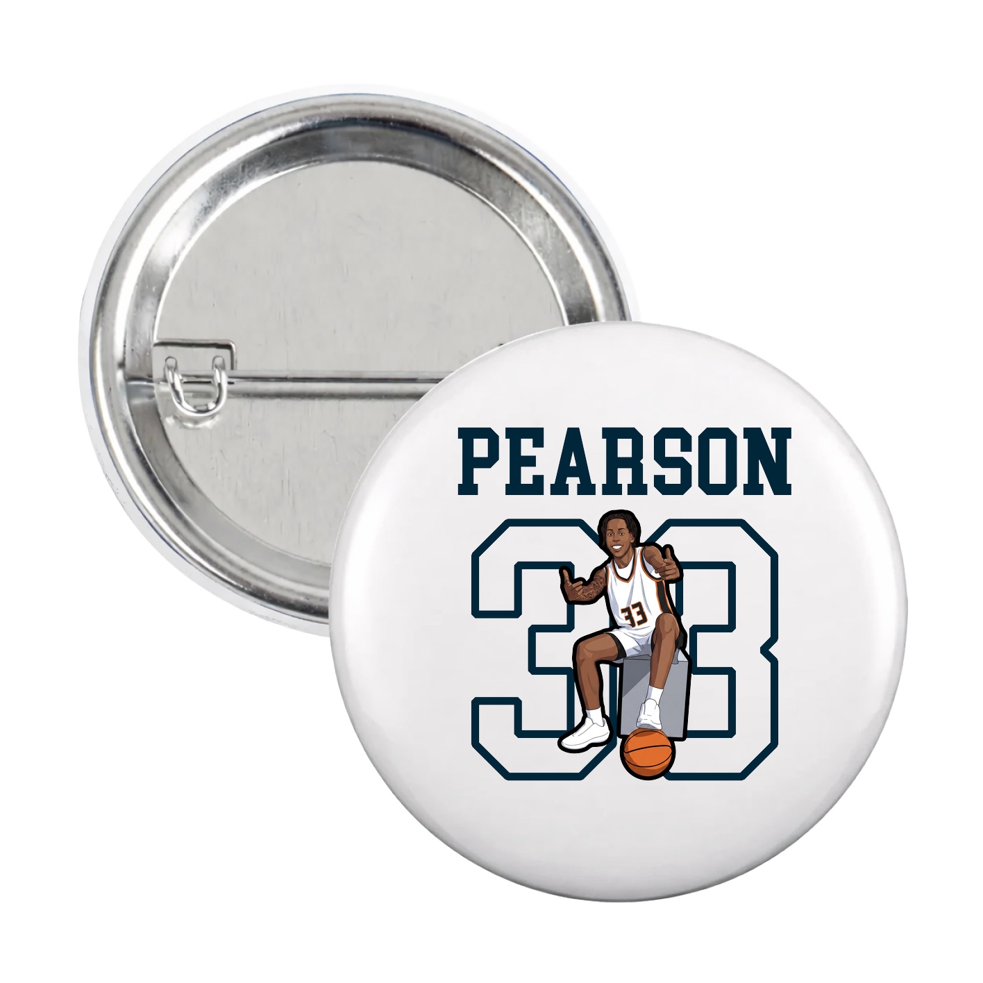 Game Day Button — Shirsey in White