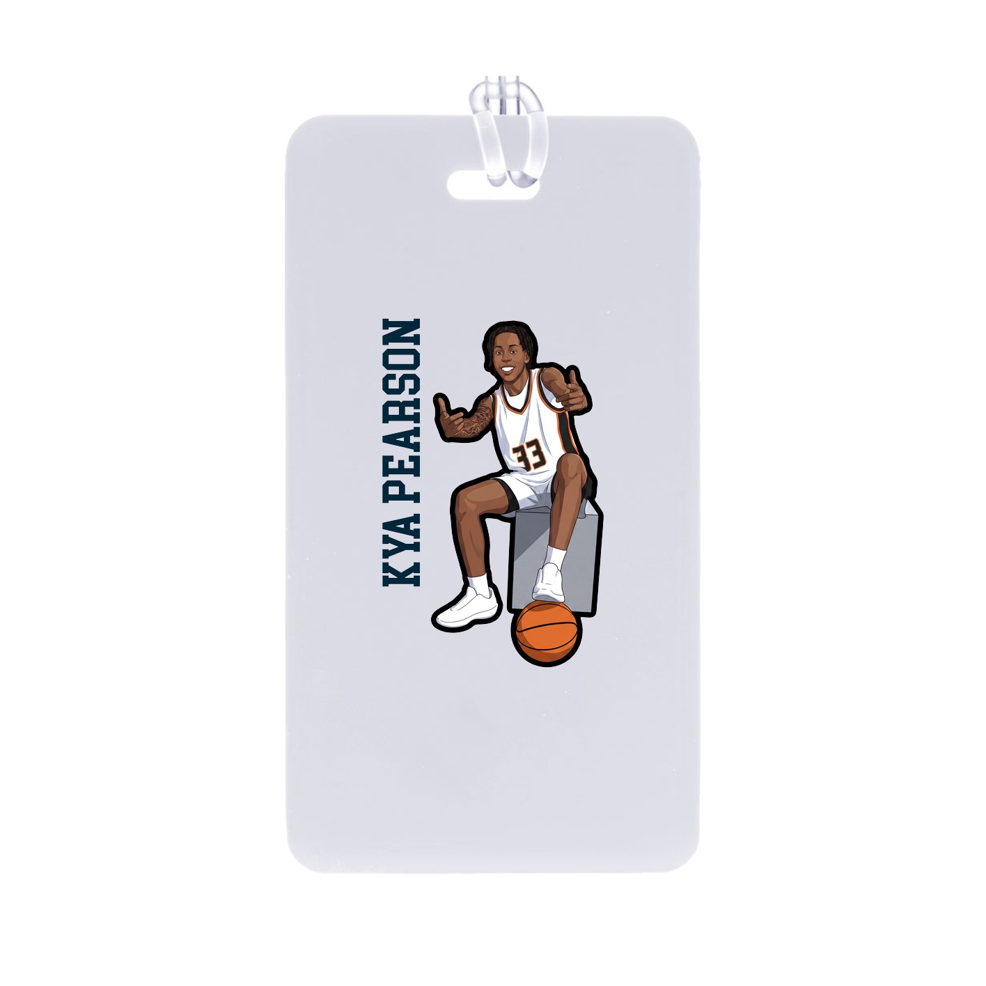 Bag Tag — Name Vertical in Classic