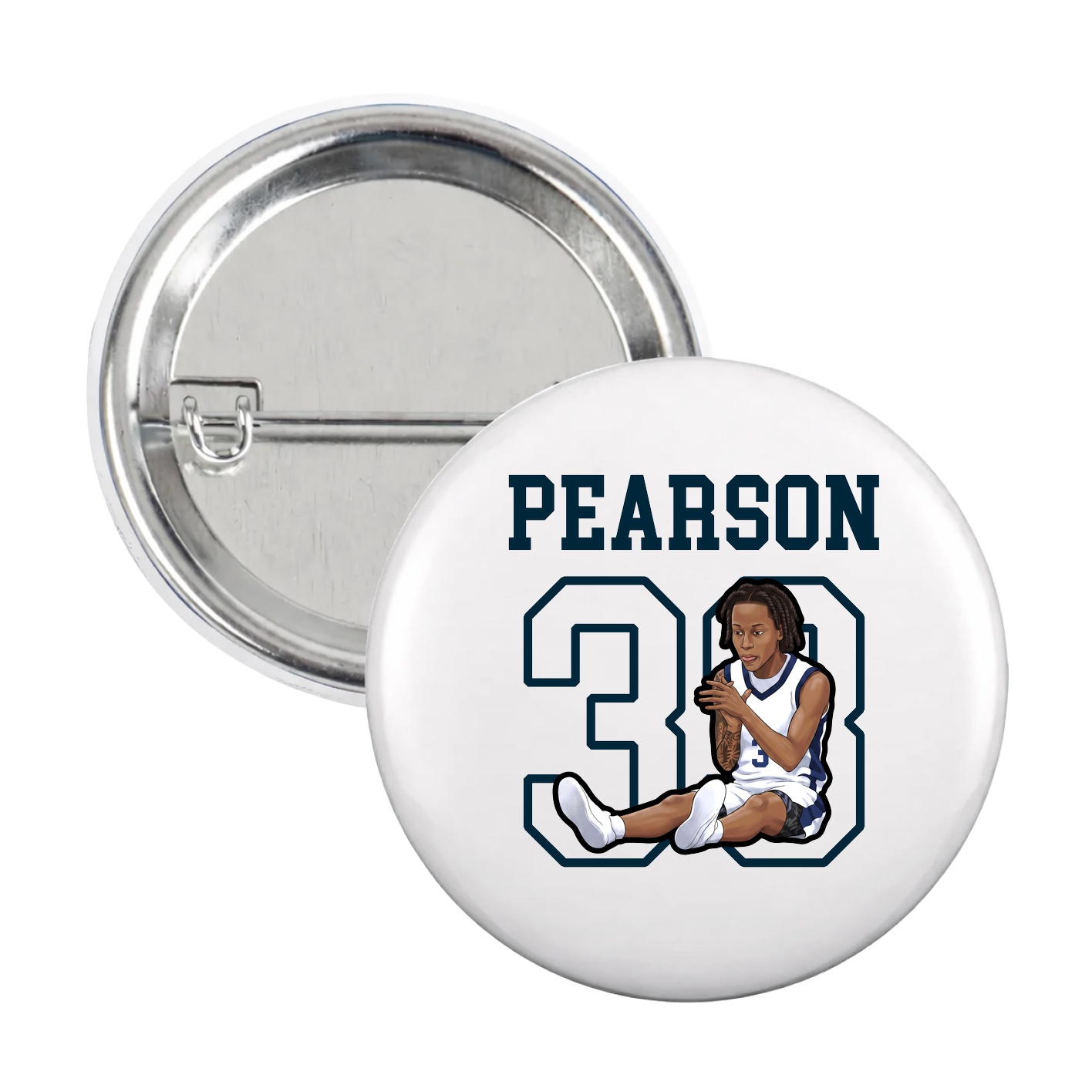 Game Day Button — Shirsey in White