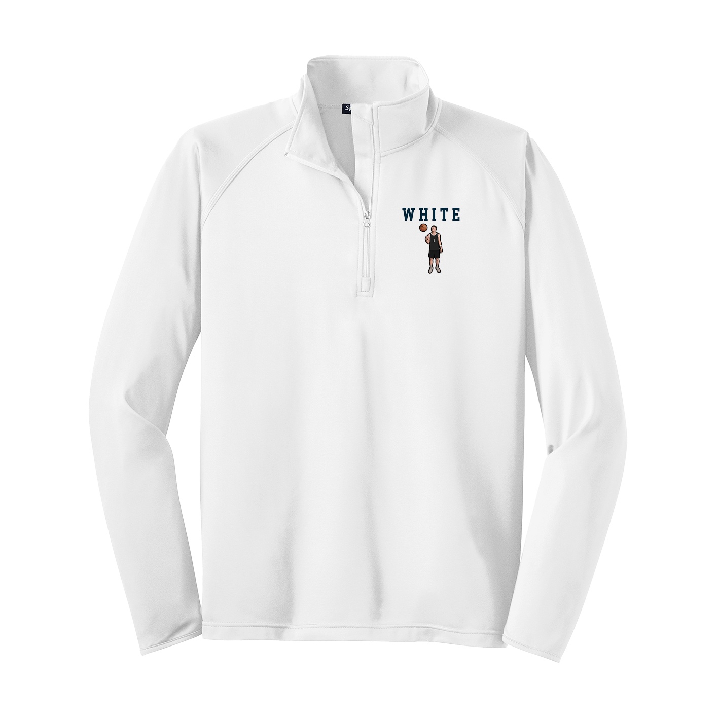 Q-Zip Pullover — Shirsey in White