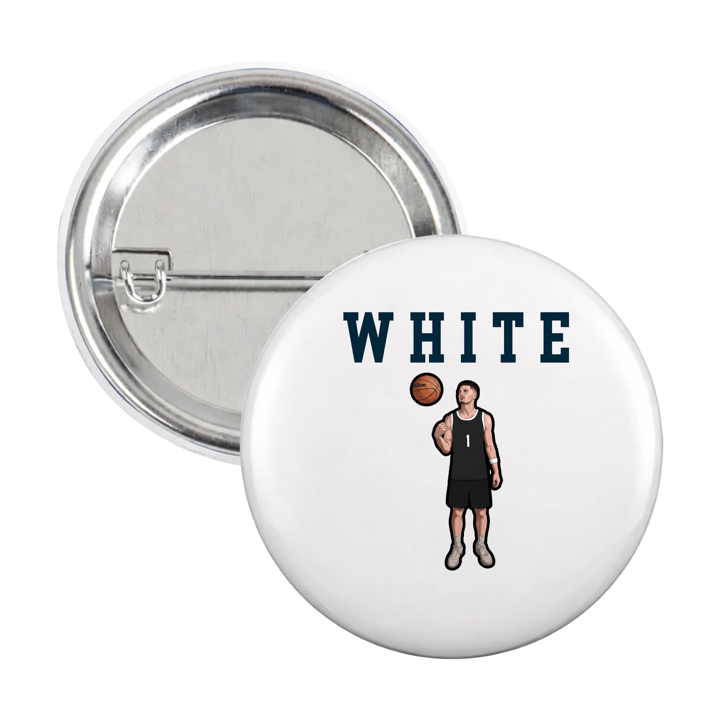 Game Day Button — Shirsey in White