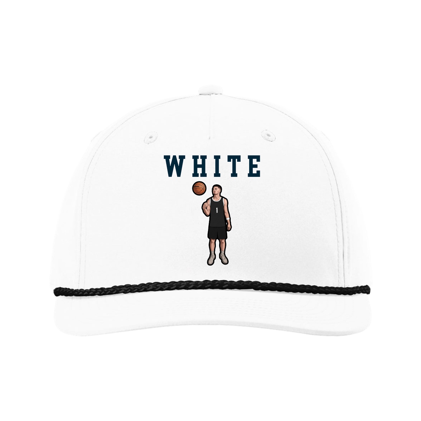 Five-Panel Classic Rope Cap — Shirsey in White