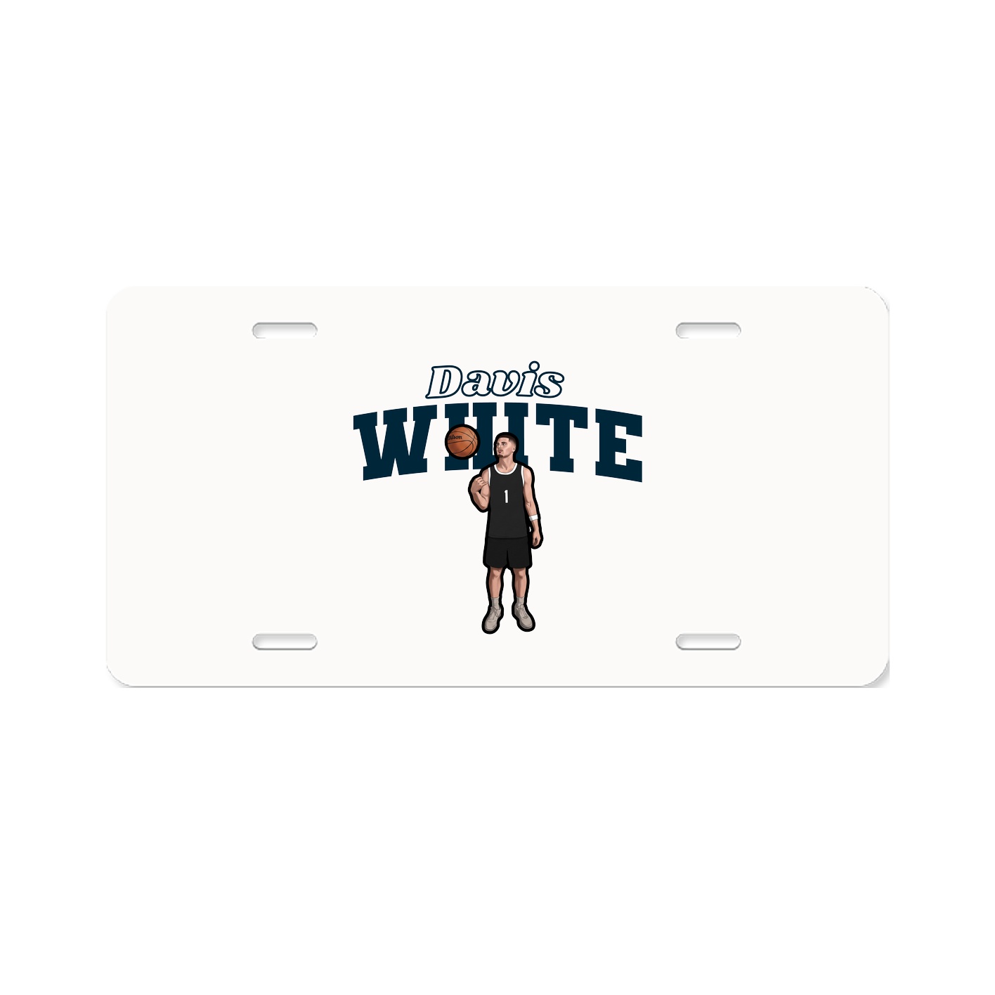 License Plate — Name Arch in Classic