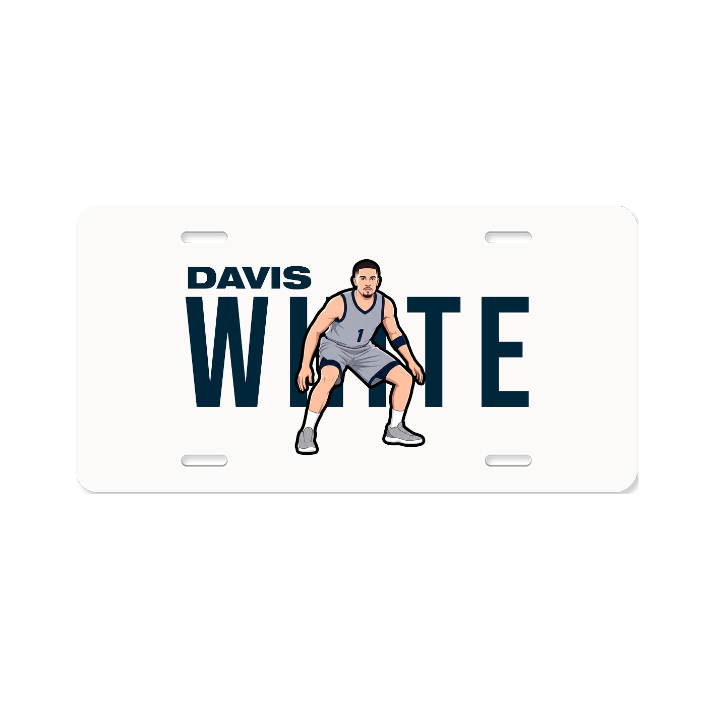License Plate — Player Name in Classic