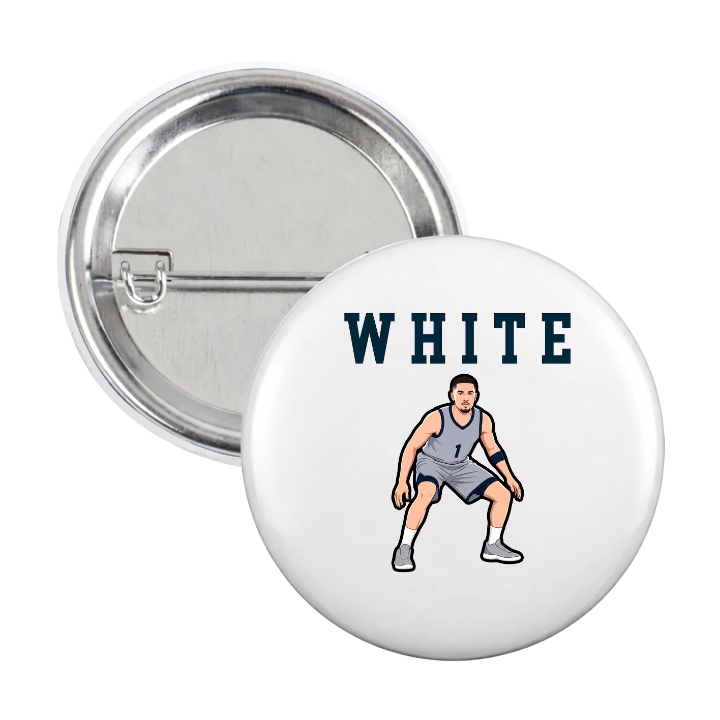 Game Day Button — Shirsey in White