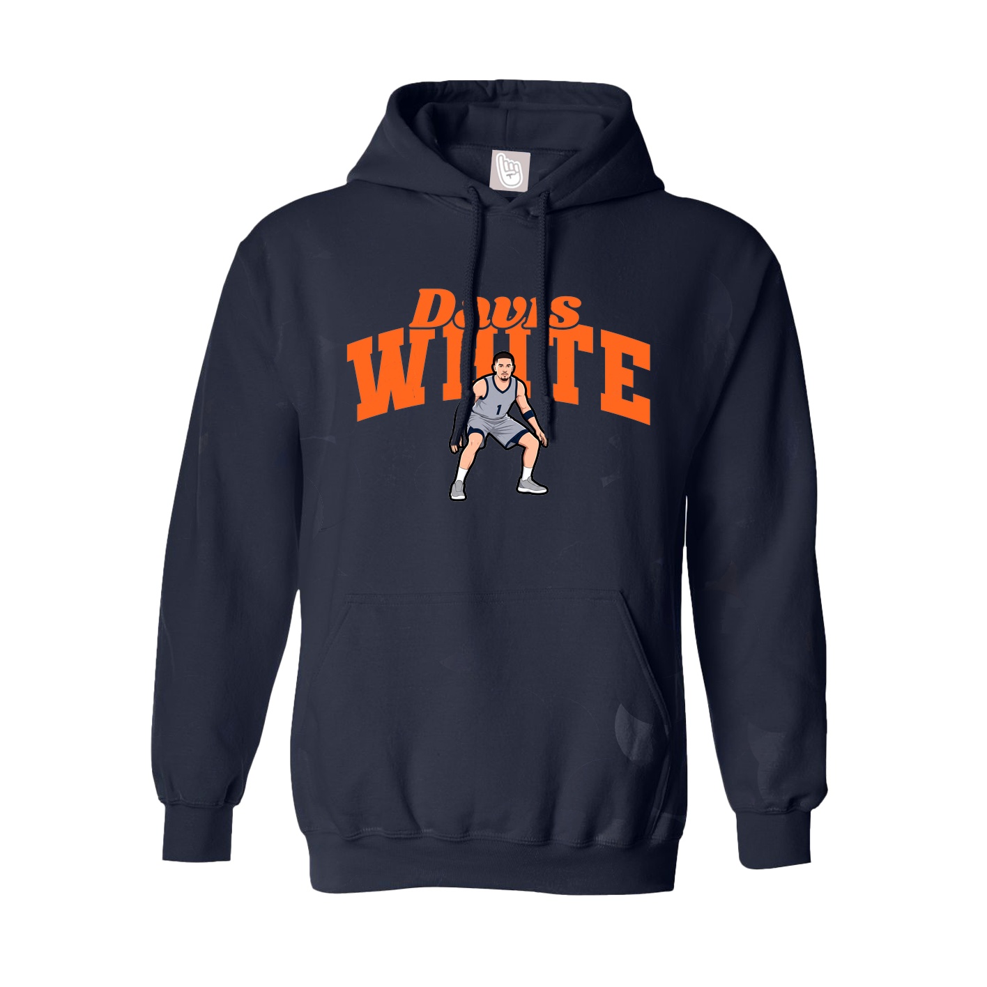 Youth Hoodie — Signature Arch in Navy
