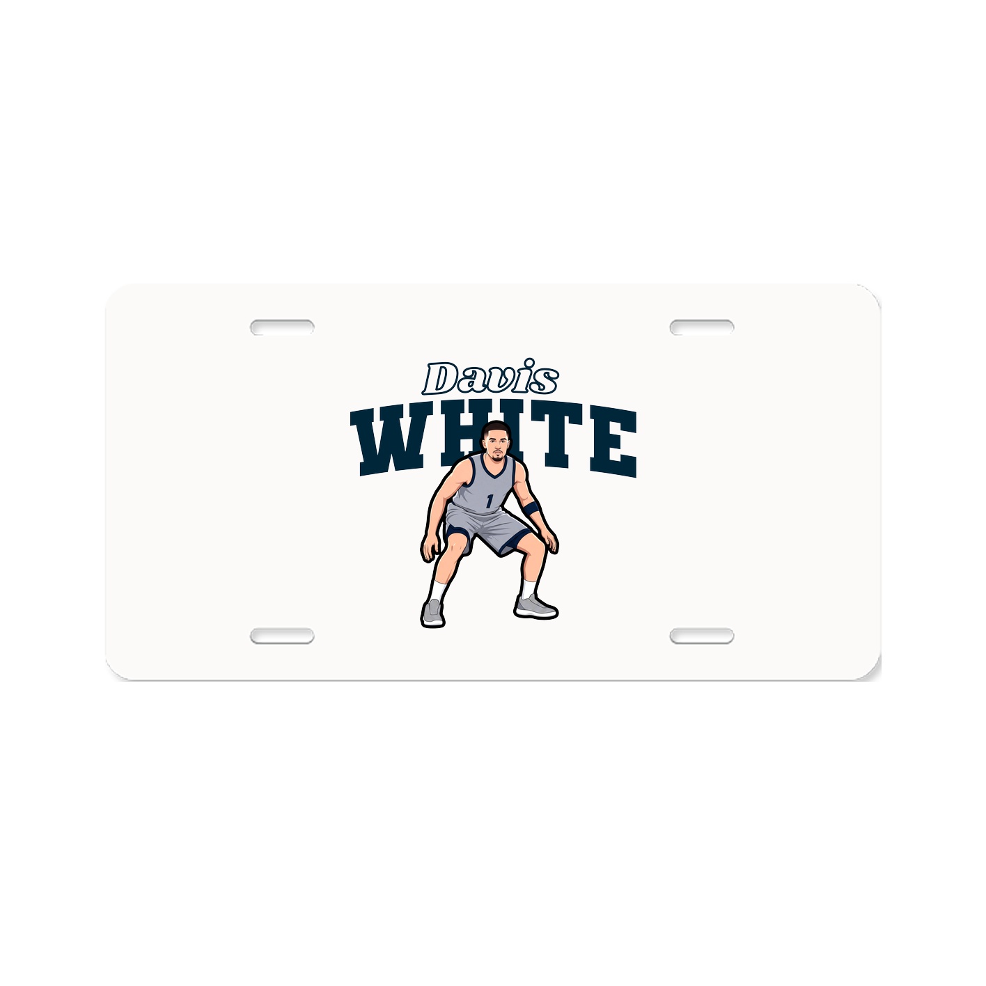 License Plate — Name Arch in Classic