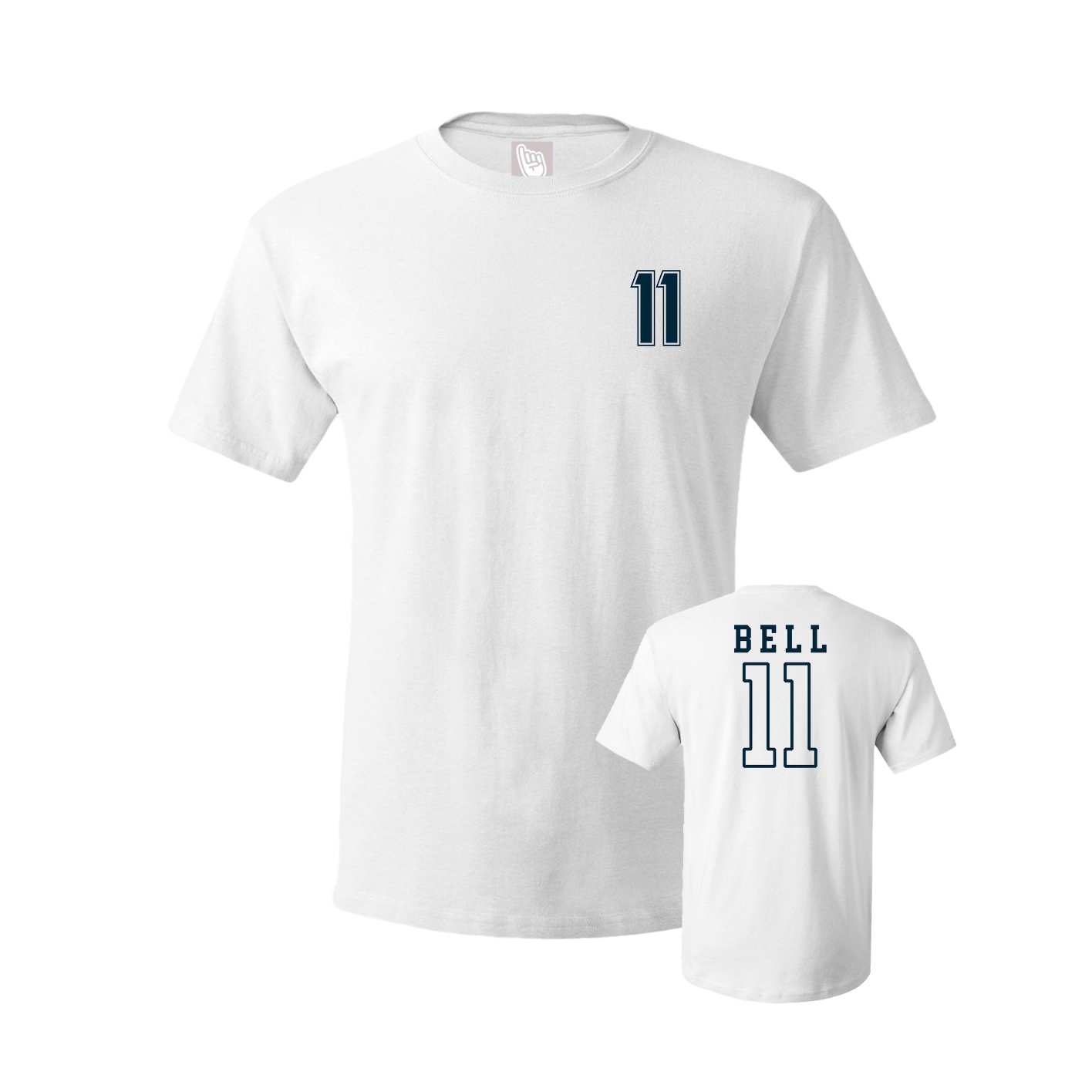 Youth Tee — Chest Back in White