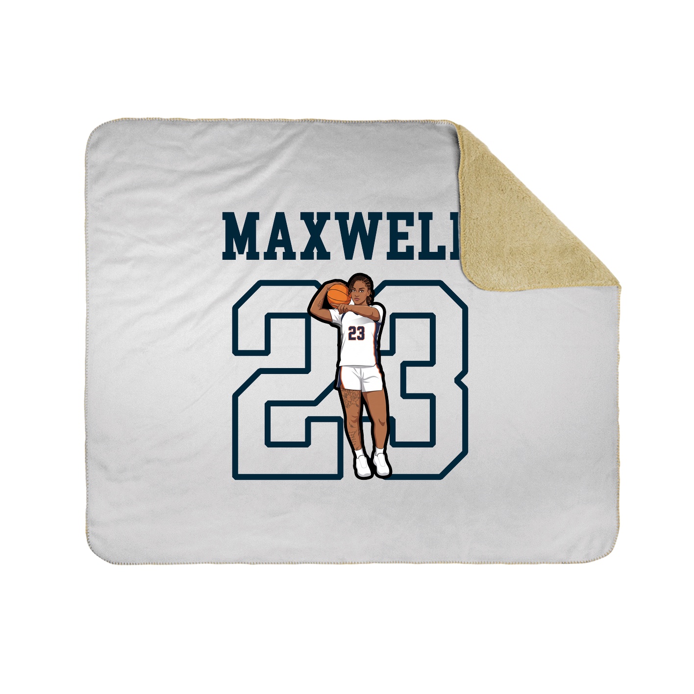 Throw Blanket — Shirsey in White