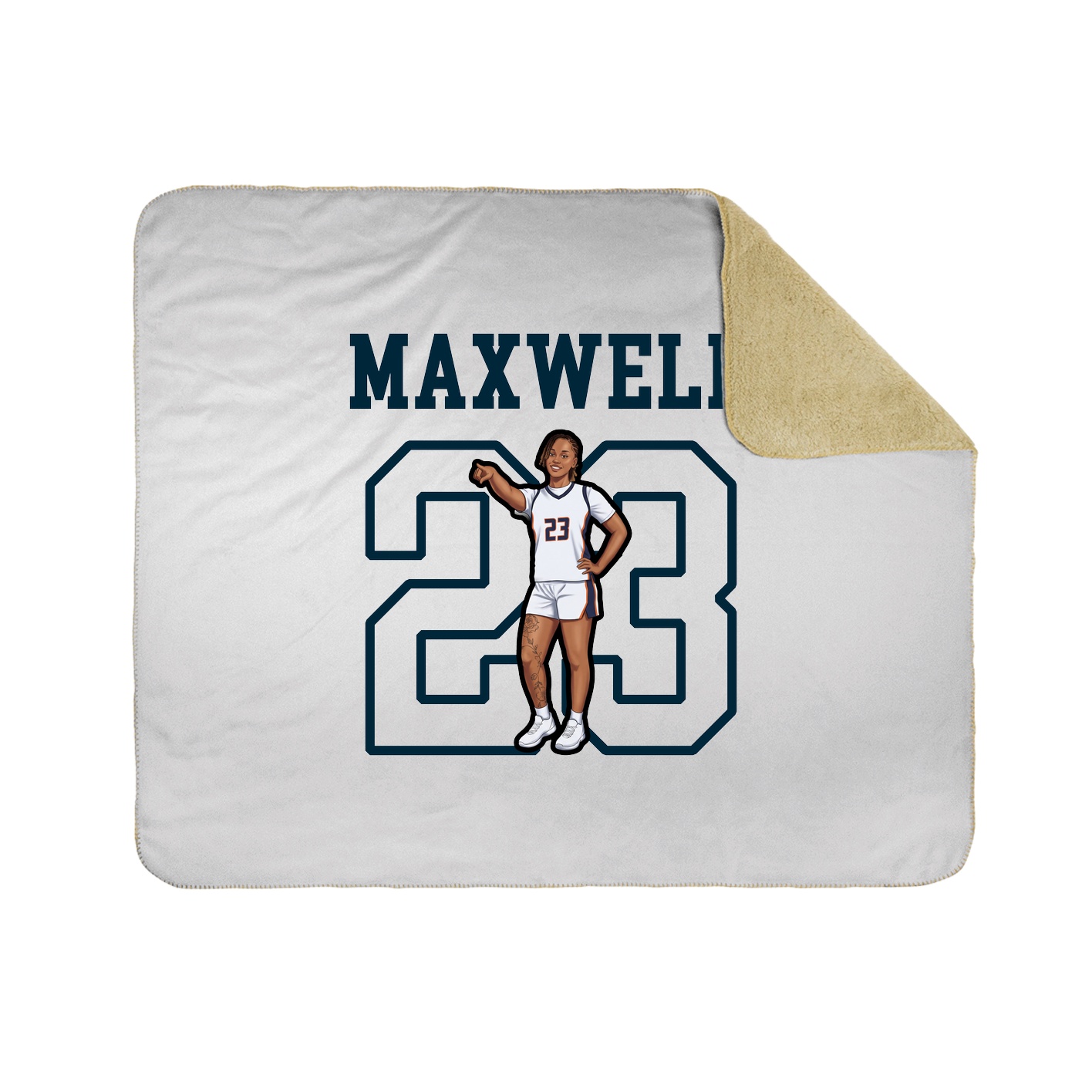 Throw Blanket — Shirsey in White