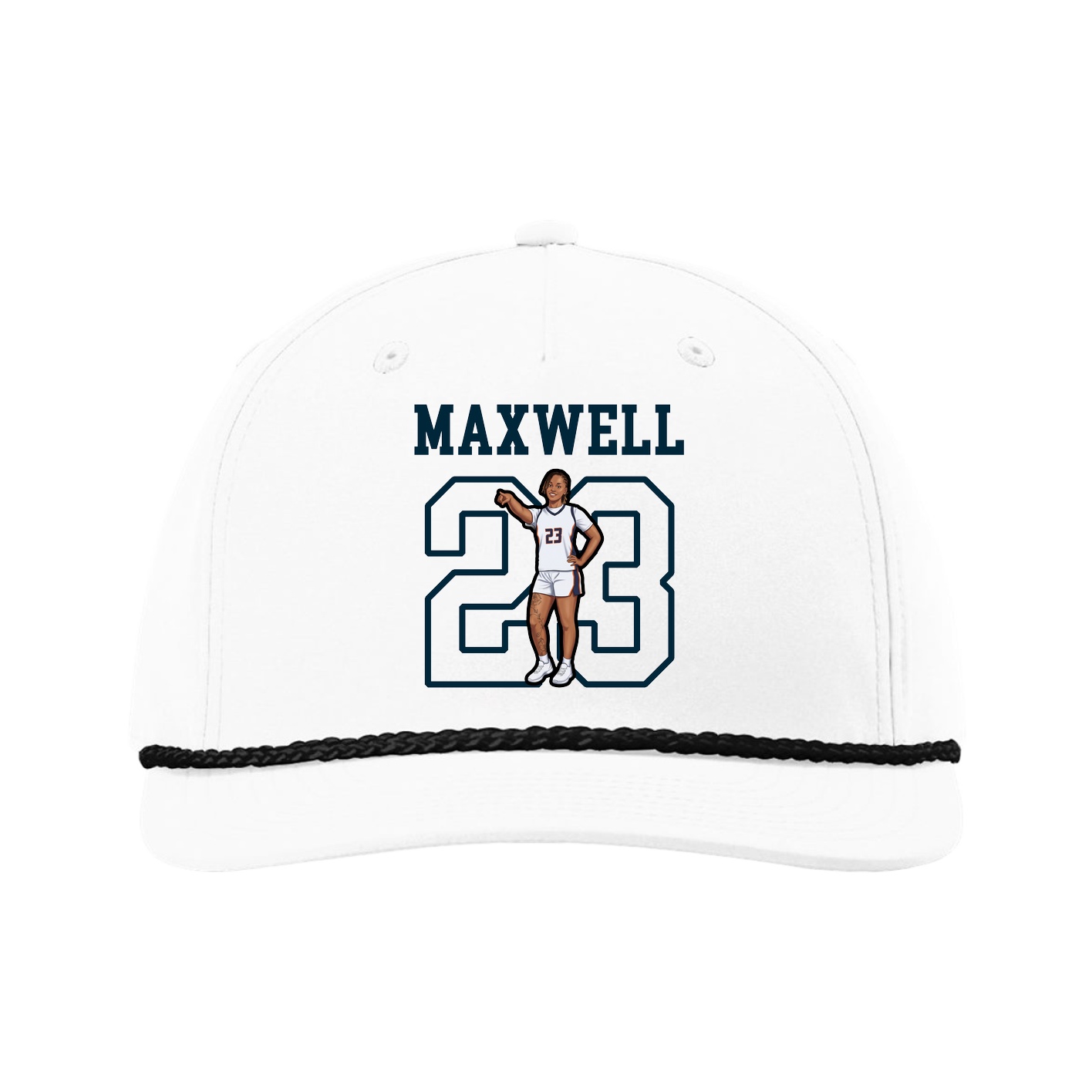 Five-Panel Classic Rope Cap — Shirsey in White