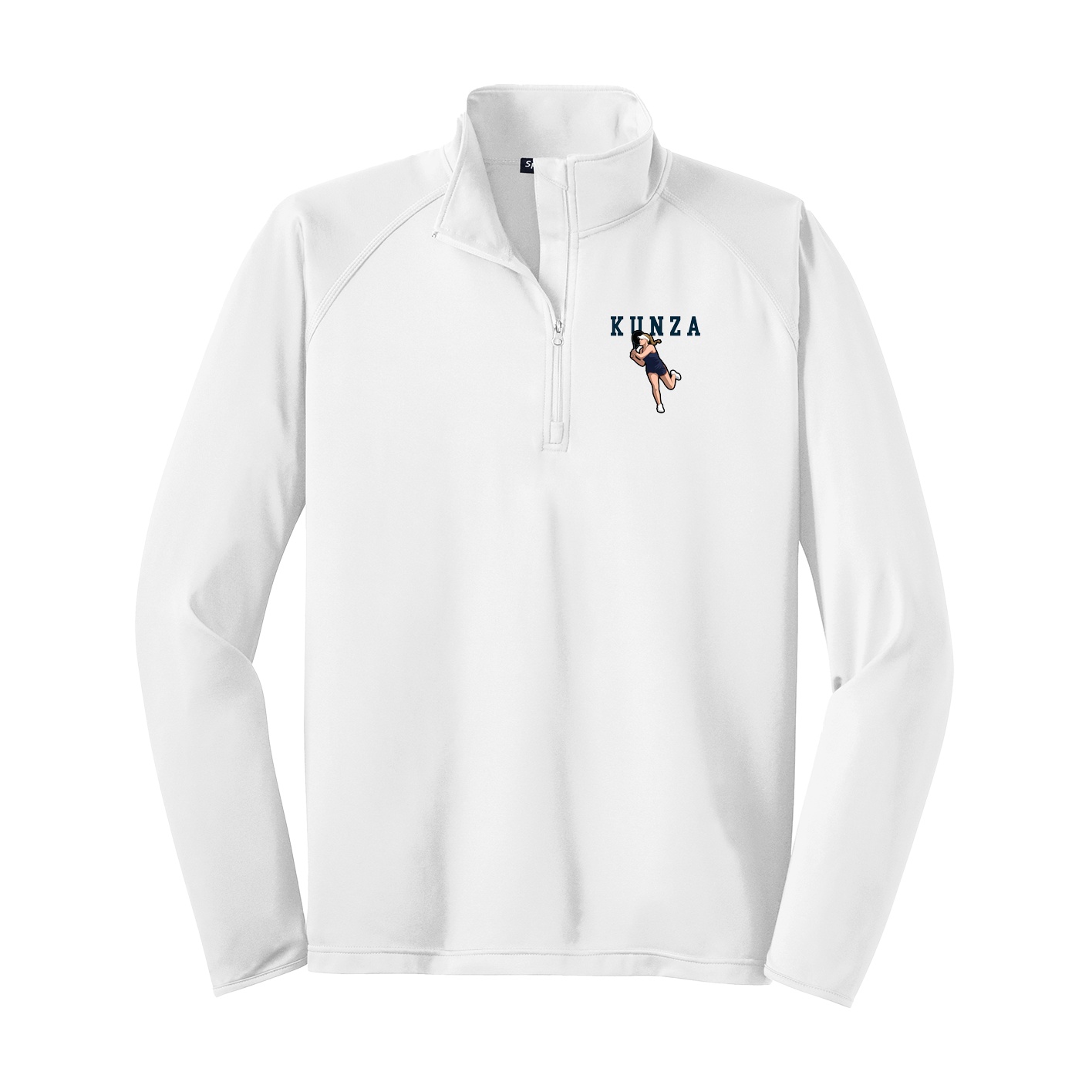 Q-Zip Pullover — Shirsey in White